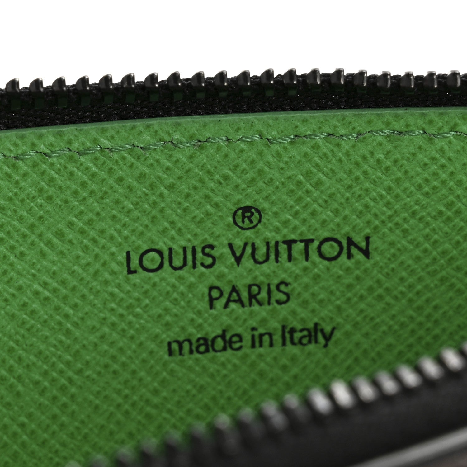 Monogram Calfskin Coin Card Holder Minty Green