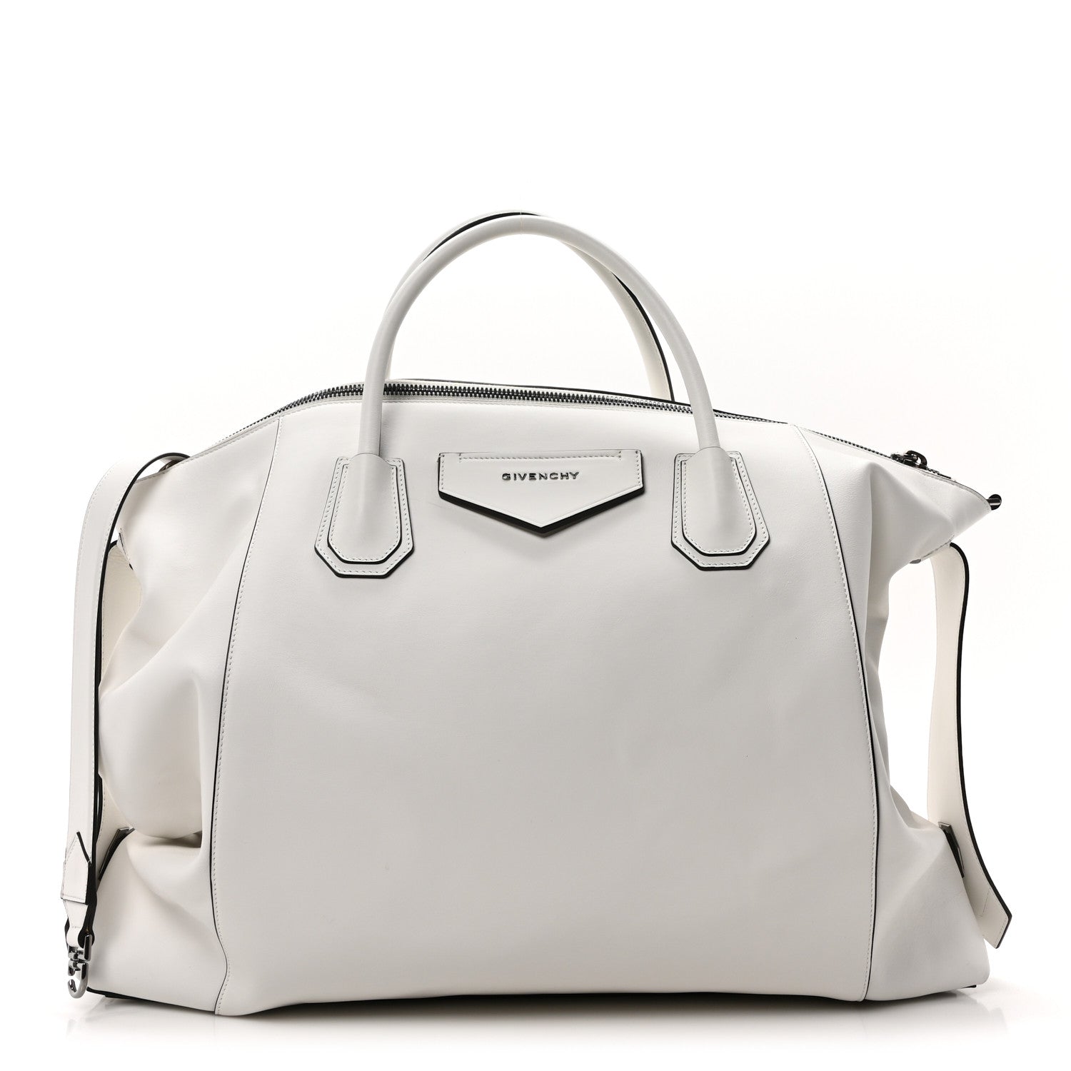 Smooth Calfskin Large Soft Antigona White