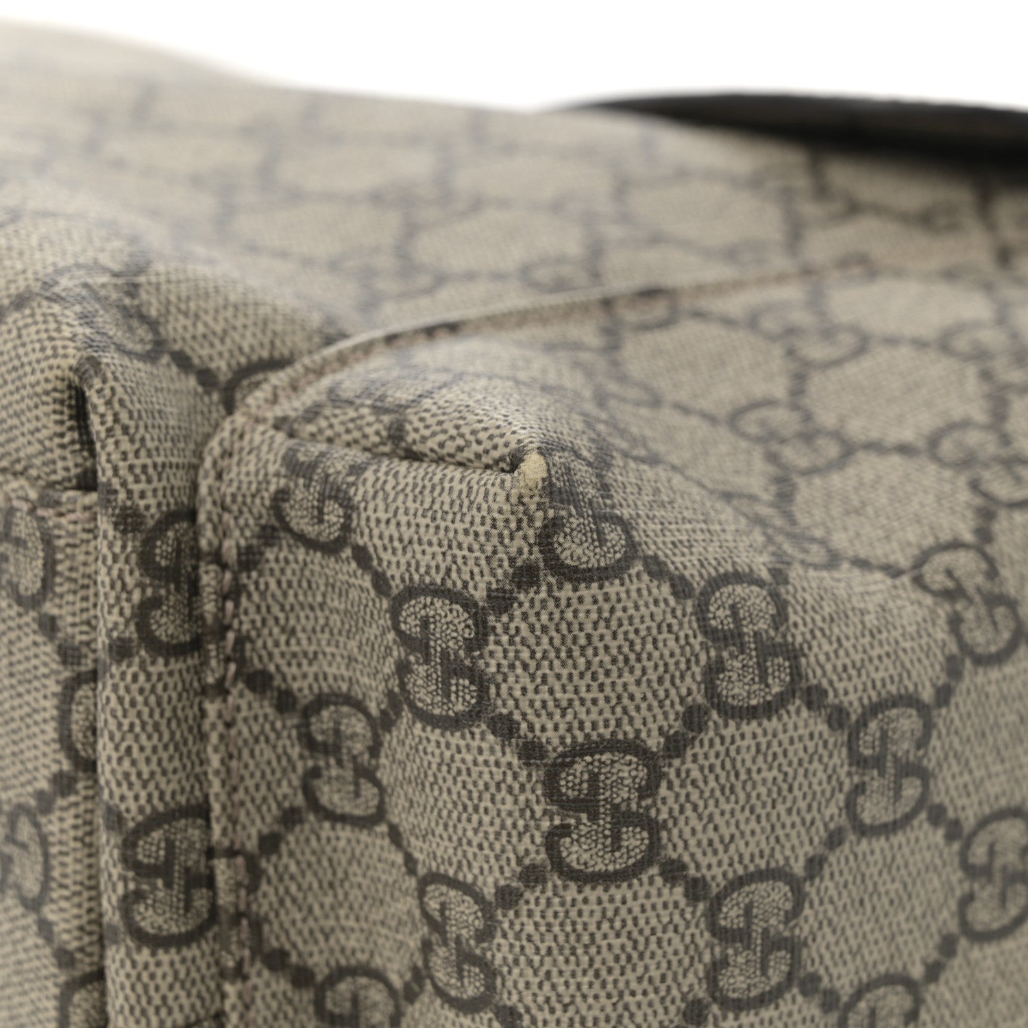 GG Plus Monogram Messenger Diaper Bag Dark Brown