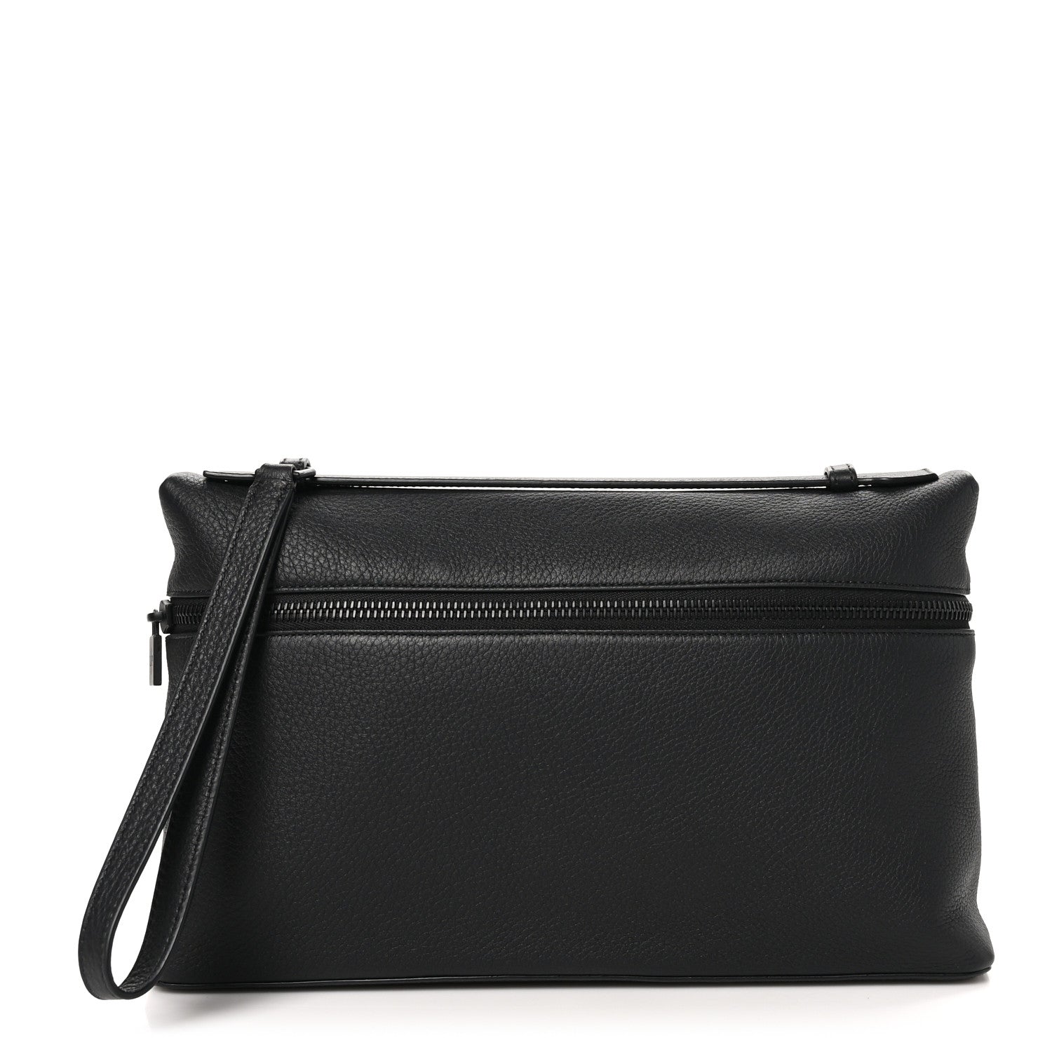 Grained Calfskin Extra Pocket Pouch L29 Black