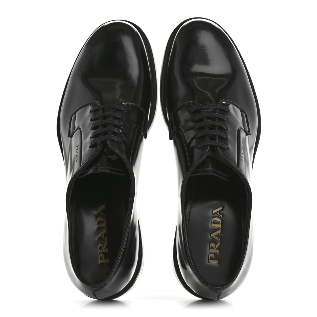 Spazzolato Lace Up 50mm Men's Loafers 8 Black
