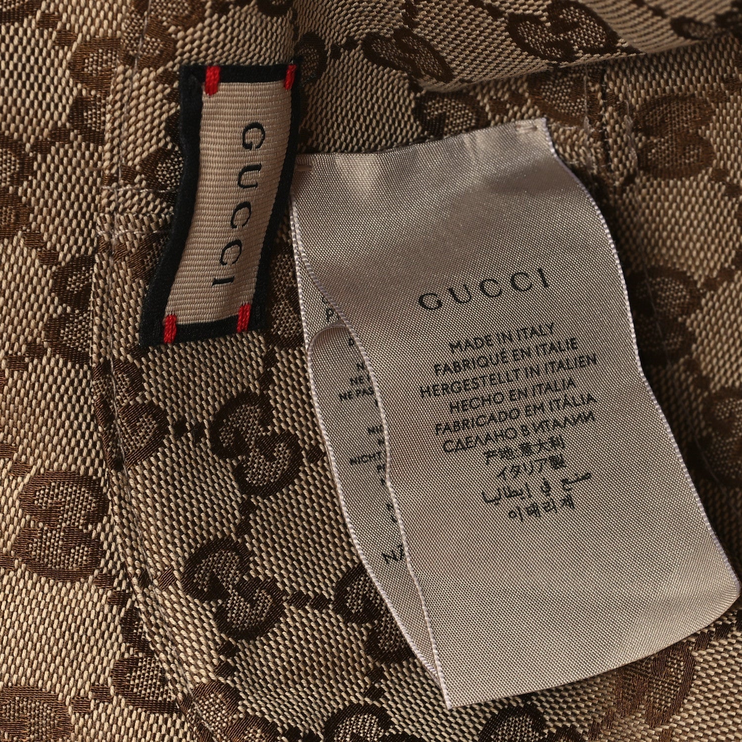 Monogram Plaid Bob Double Back Reversible Bucket Hat L Beige