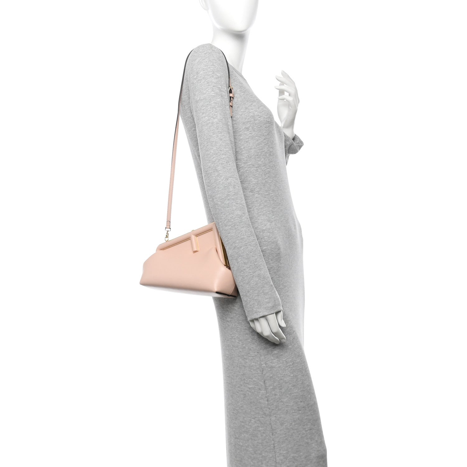 Shiny Nappa Small Fendi First Poudre