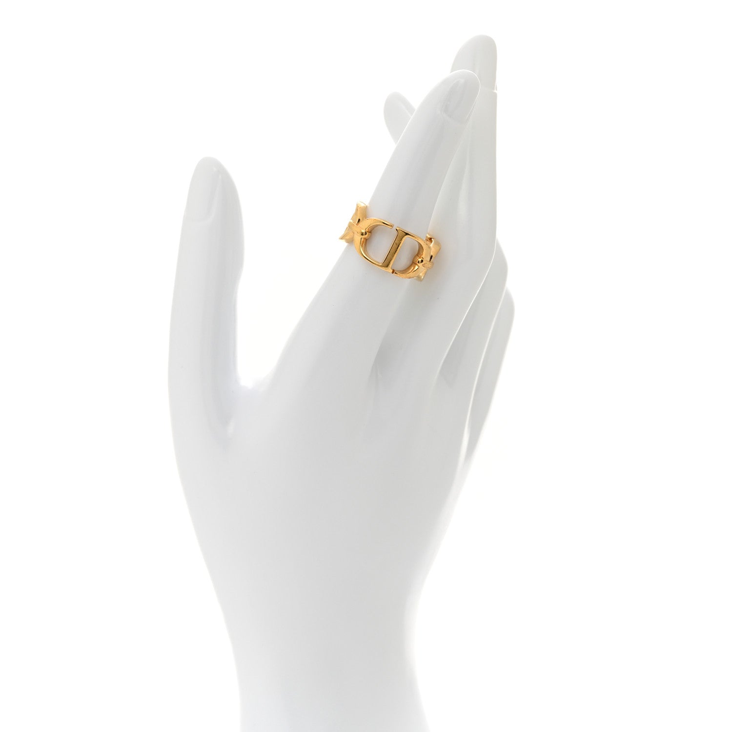 Metal CD Ring L 52 6 Gold