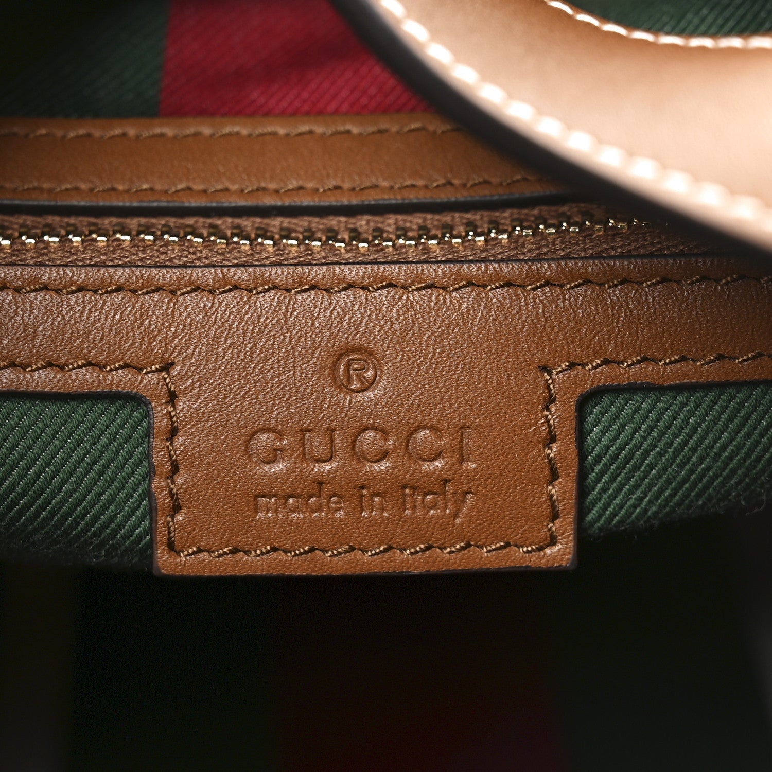 GG Supreme Monogram Emblem Medium Shoulder Bag Beige Ebony Sundial