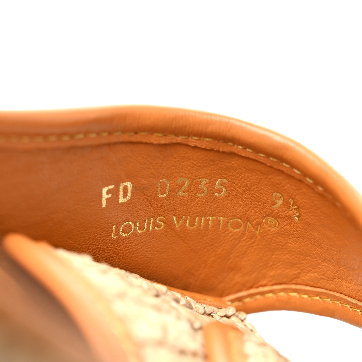 Raffia LV Easy Mens Mule 9.5 Beige