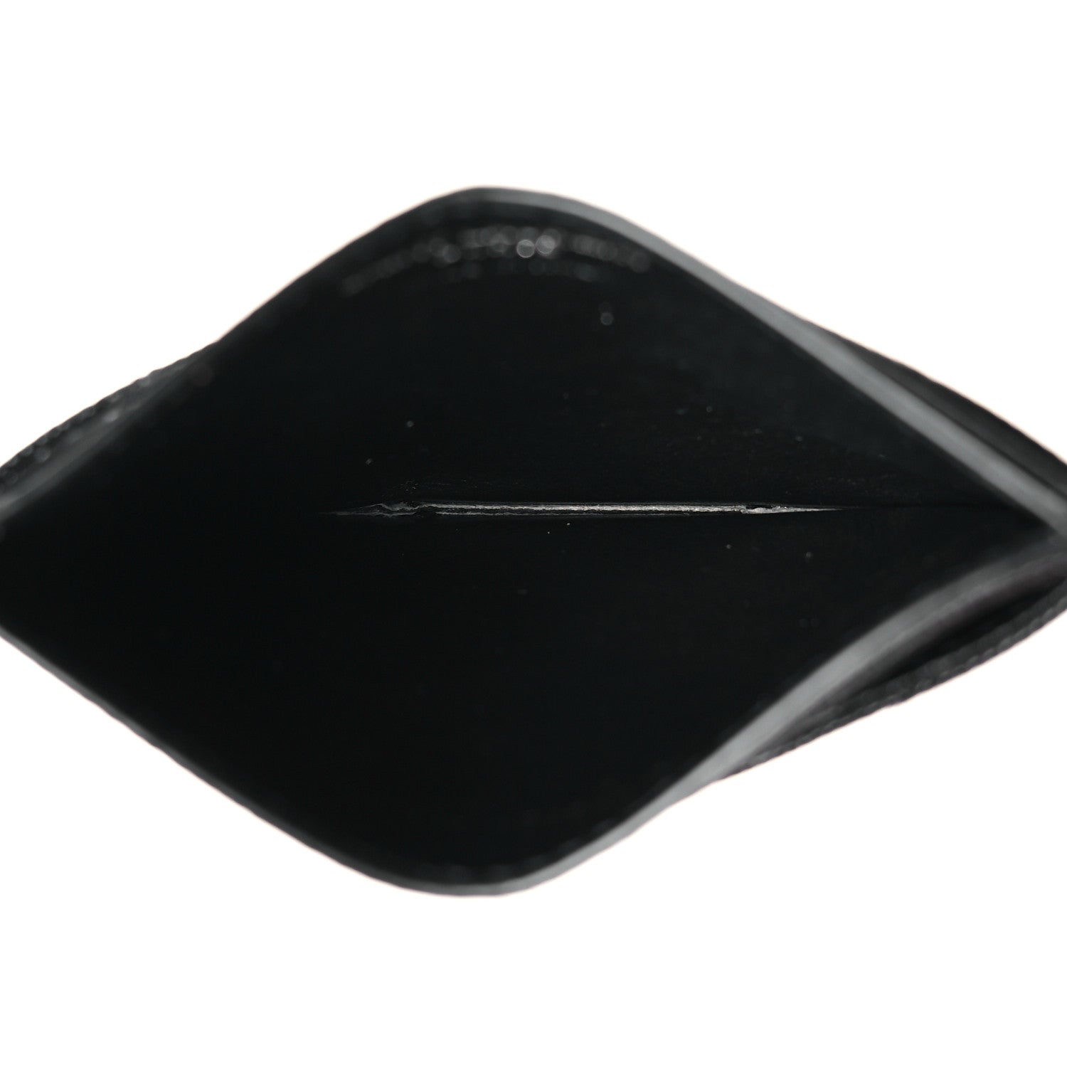 Grain De Poudre Matelasse Chevron Credit Card Case Black