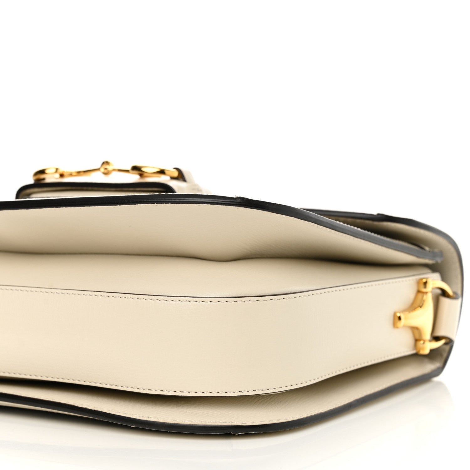 GG Supreme Monogram Horsebit 1955 Shoulder Bag Beige Mystic White