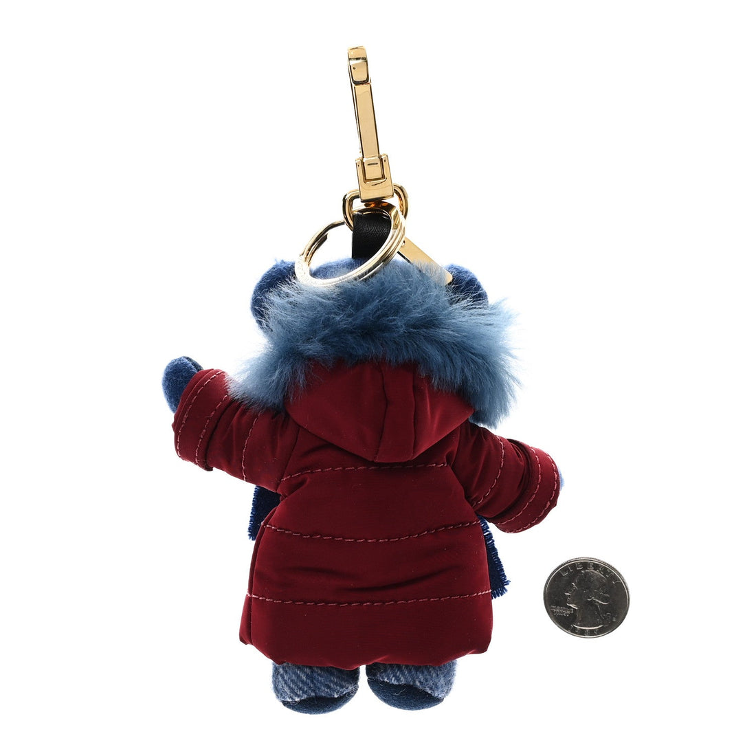 Cashmere Thomas Teddy Bear Keychain Charm Cadet Blue