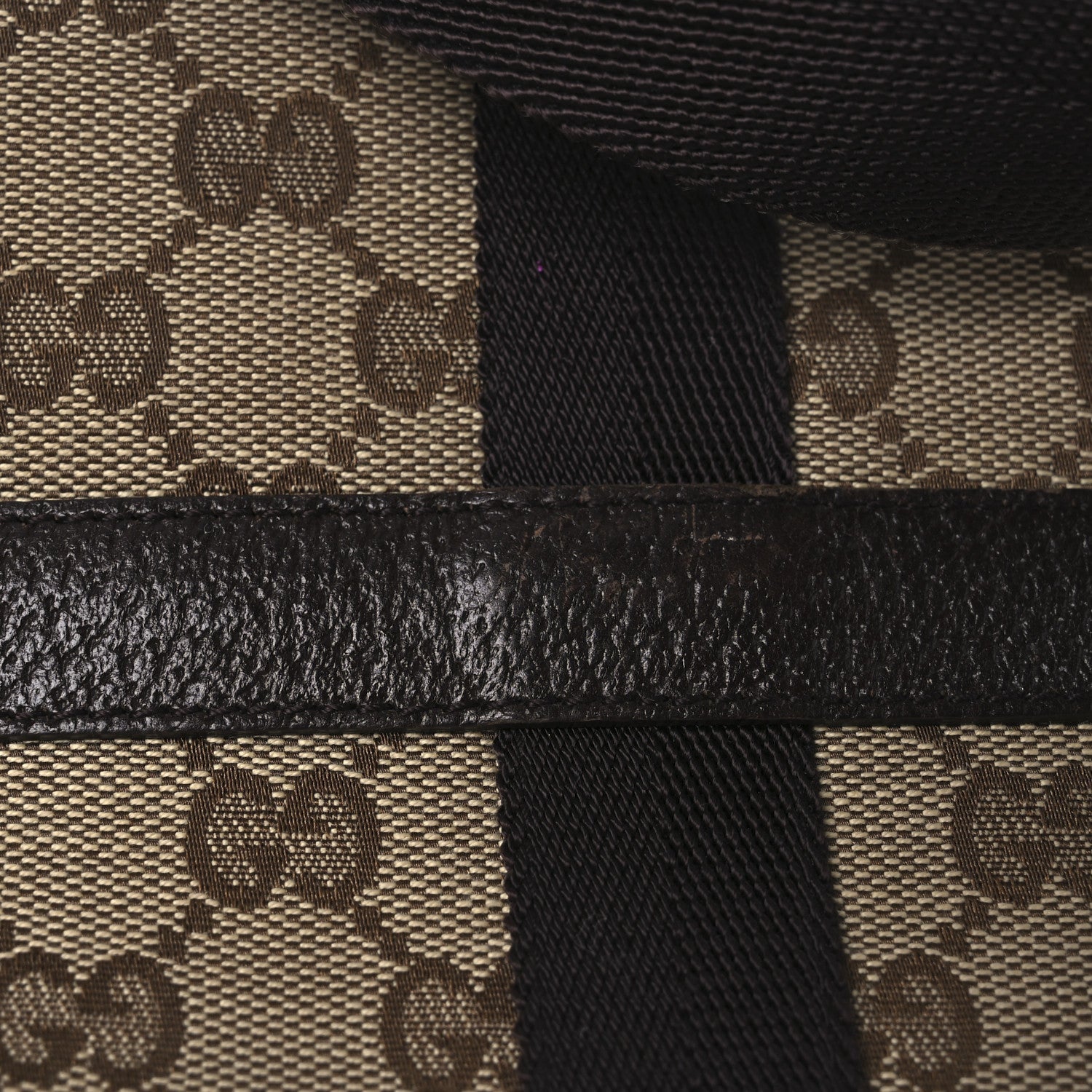 Monogram Waist Pouch Bag Dark Brown