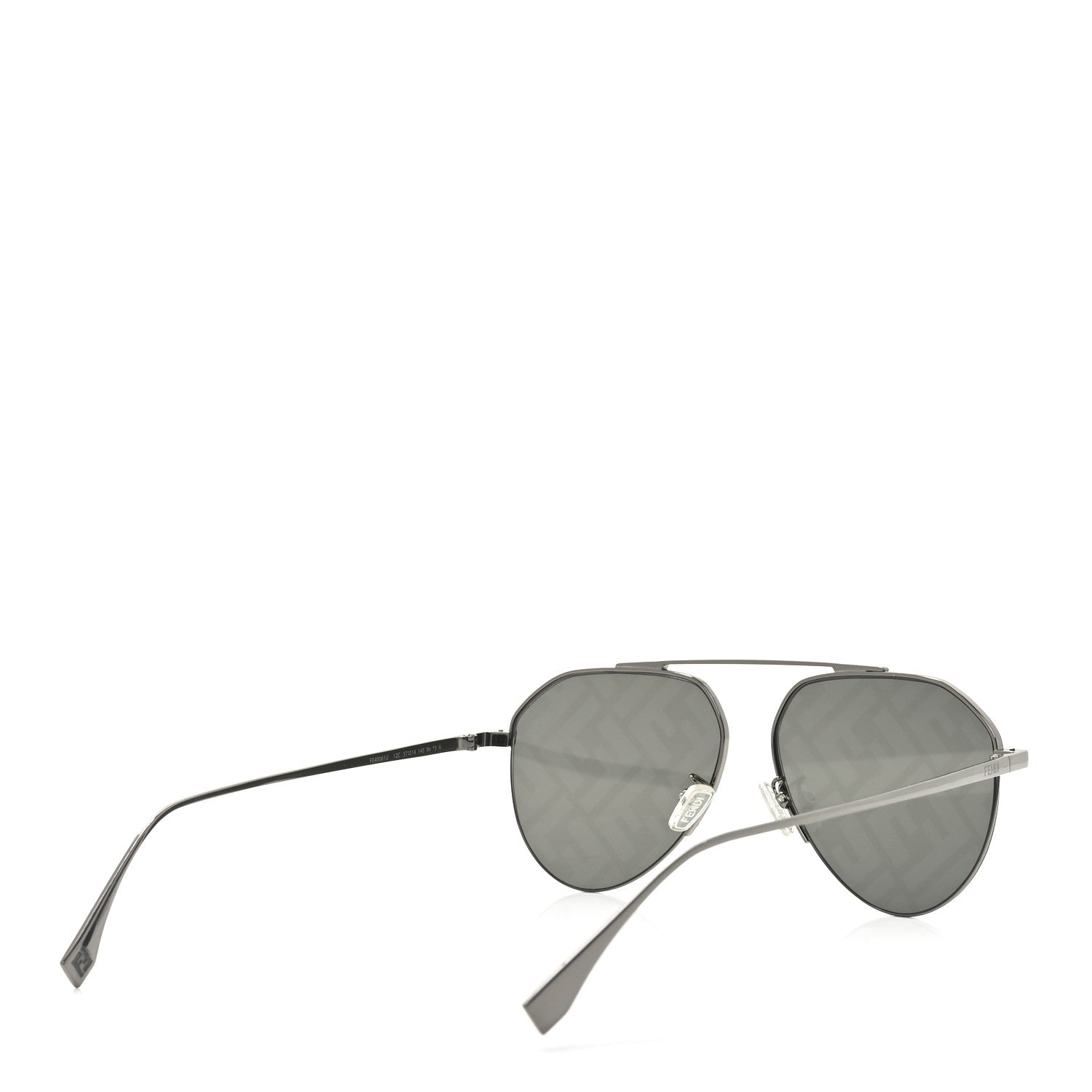 Metal Fendi Travel Geometric Sunglasses FE40061U Gray