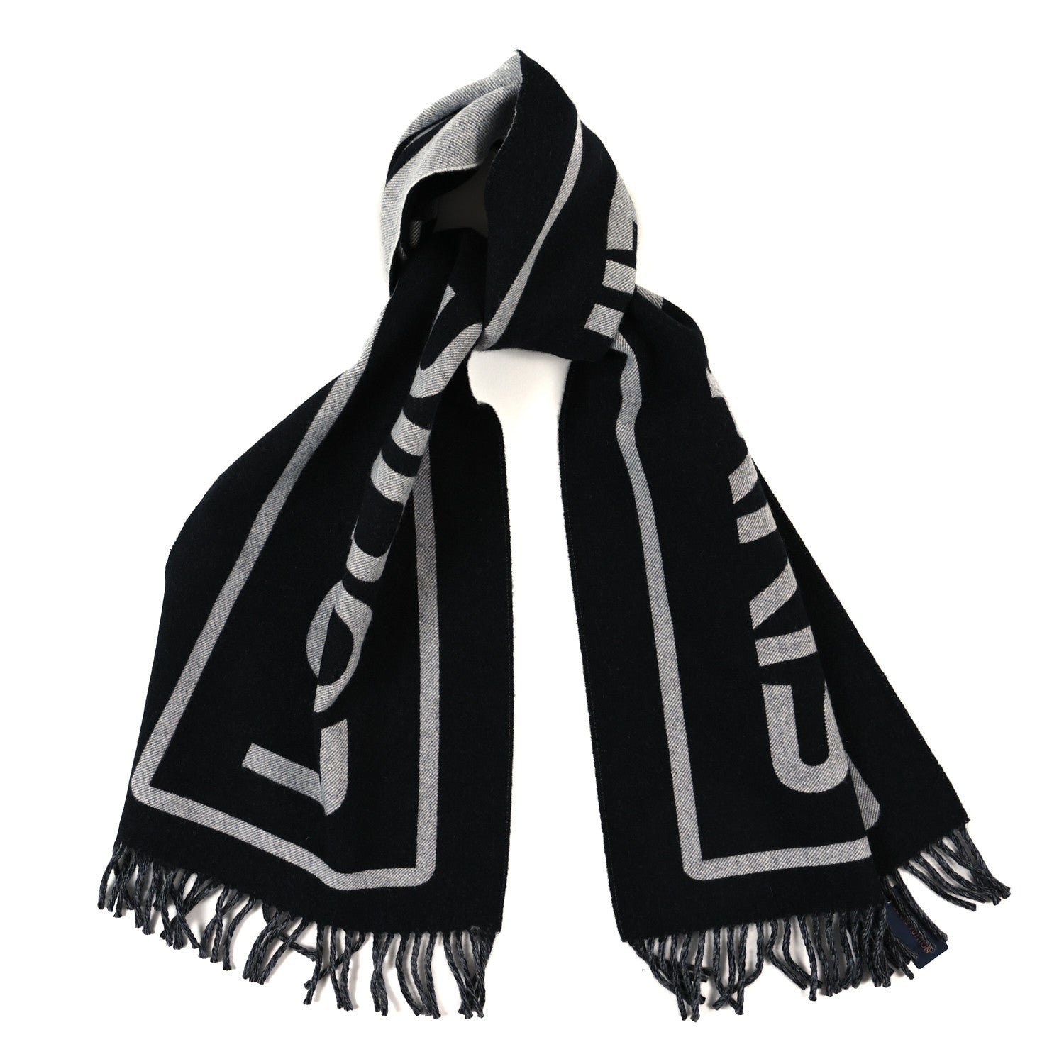 Wool Cashmere City Gravity Scarf Black