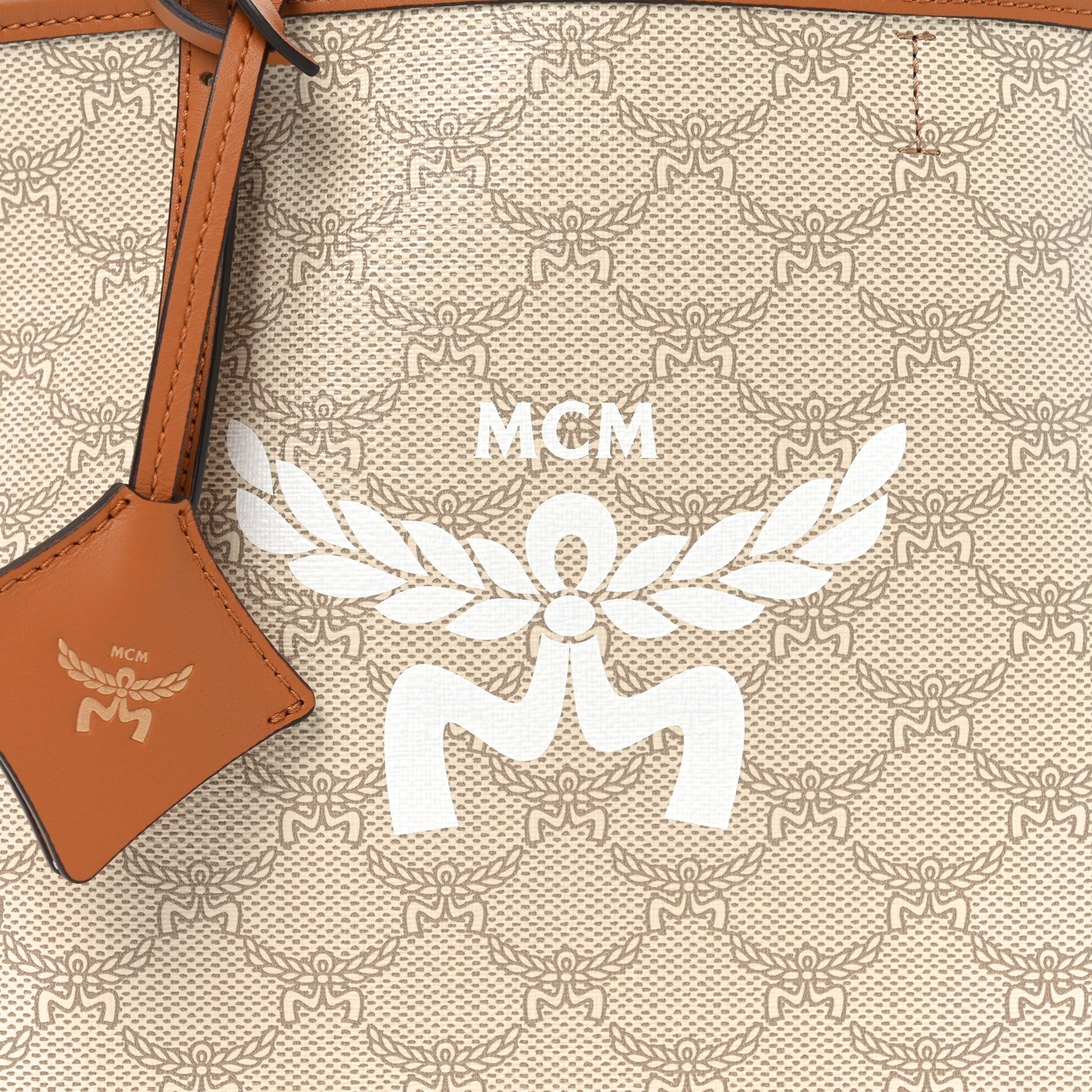 Lauretos Nappa Mini Himmel Shopper Tote Oatmeal