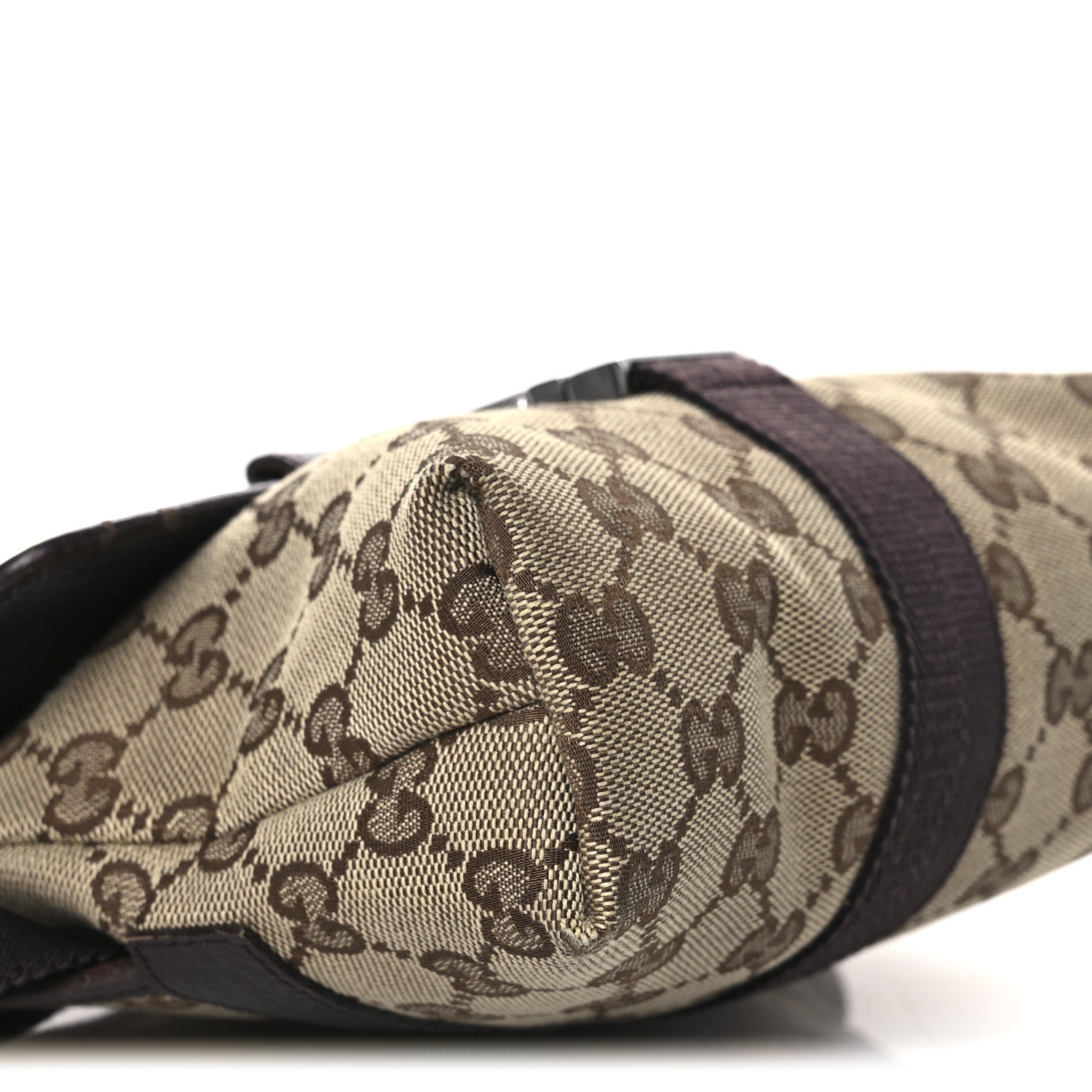 Monogram Waist Pouch Bag Dark Brown