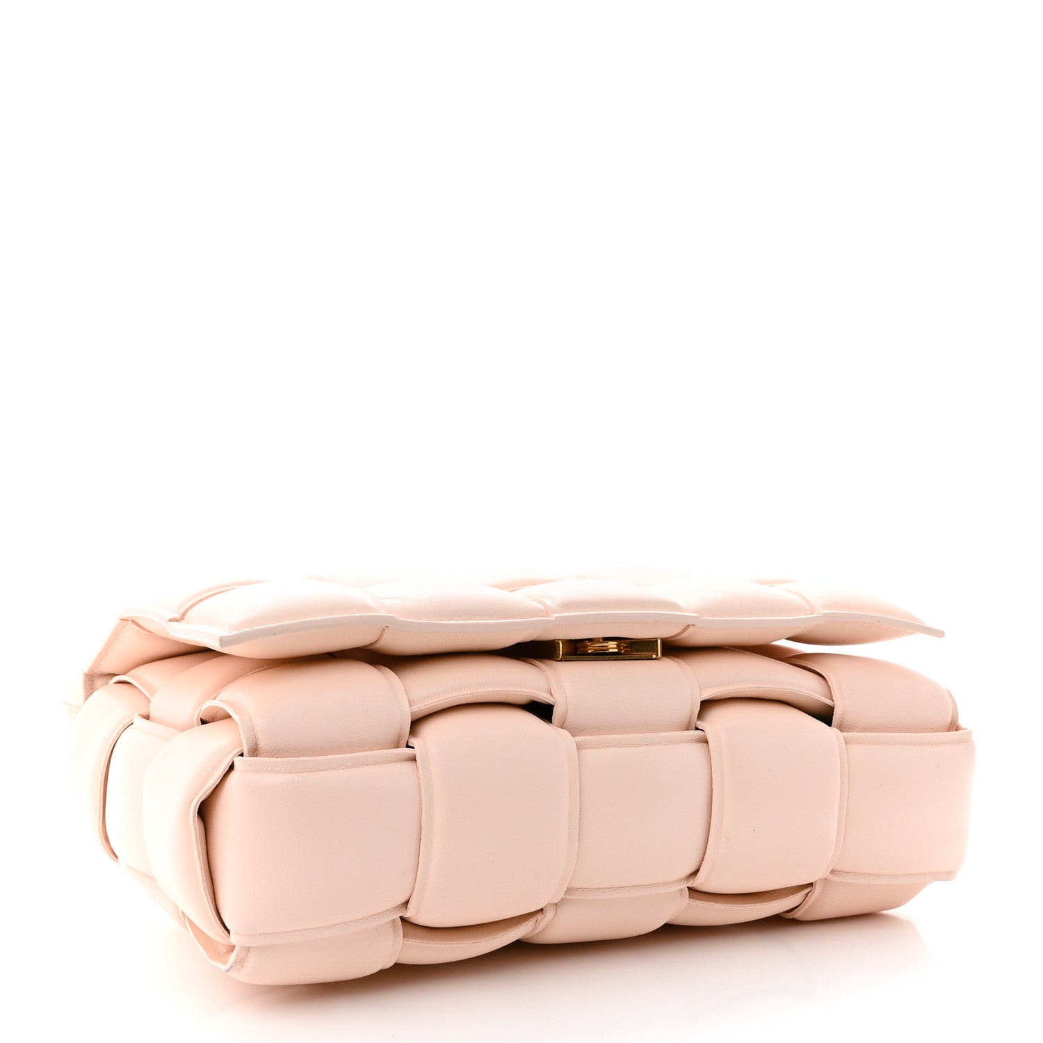 Nappa Maxi Intreccio Padded Cassette Crossbody Bag Melon Washed