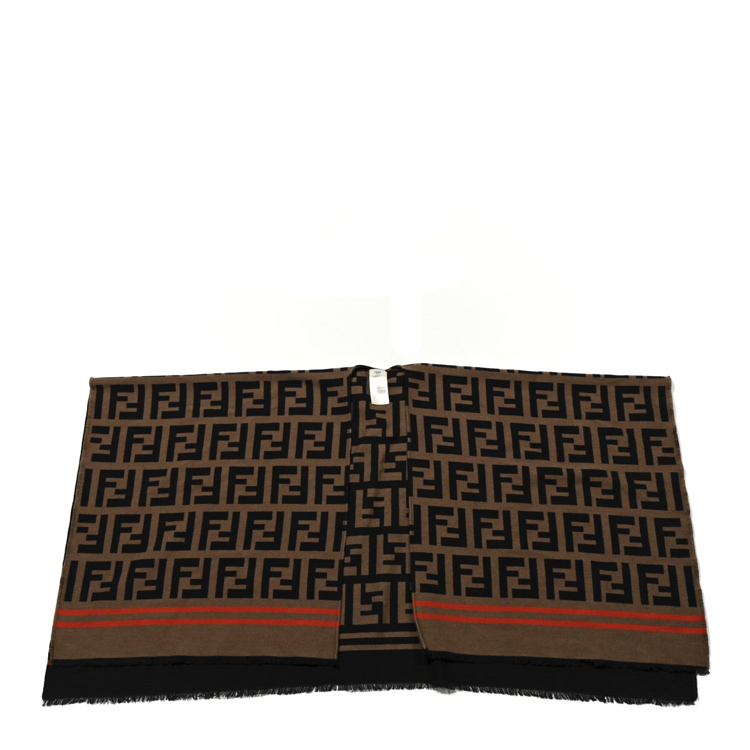 Wool Silk FF Poncho Camel