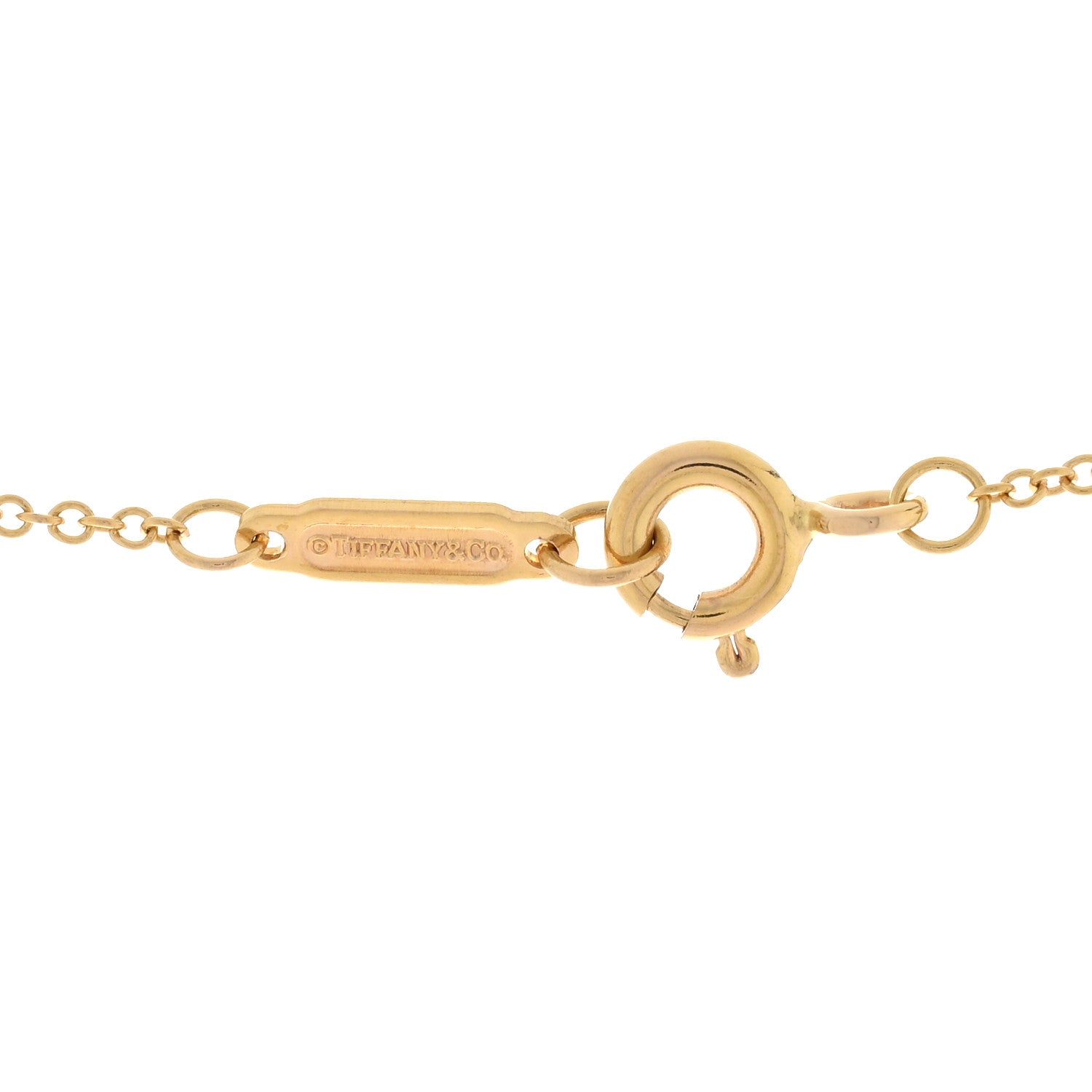 18K Yellow Gold Heart Key Pendant Necklace