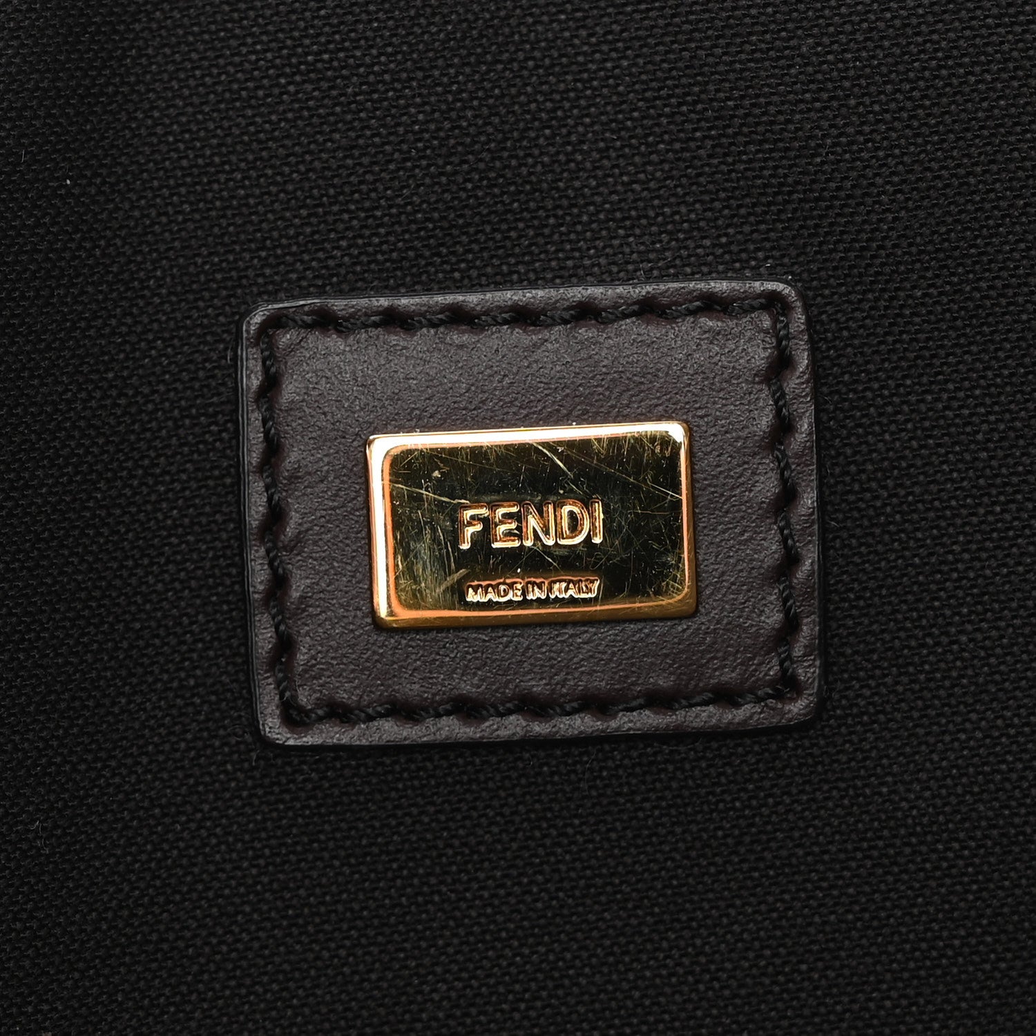 Suede Vitello King Micro FF Large Flat Pouch Sigaro  Sigaro Marrone Ebano