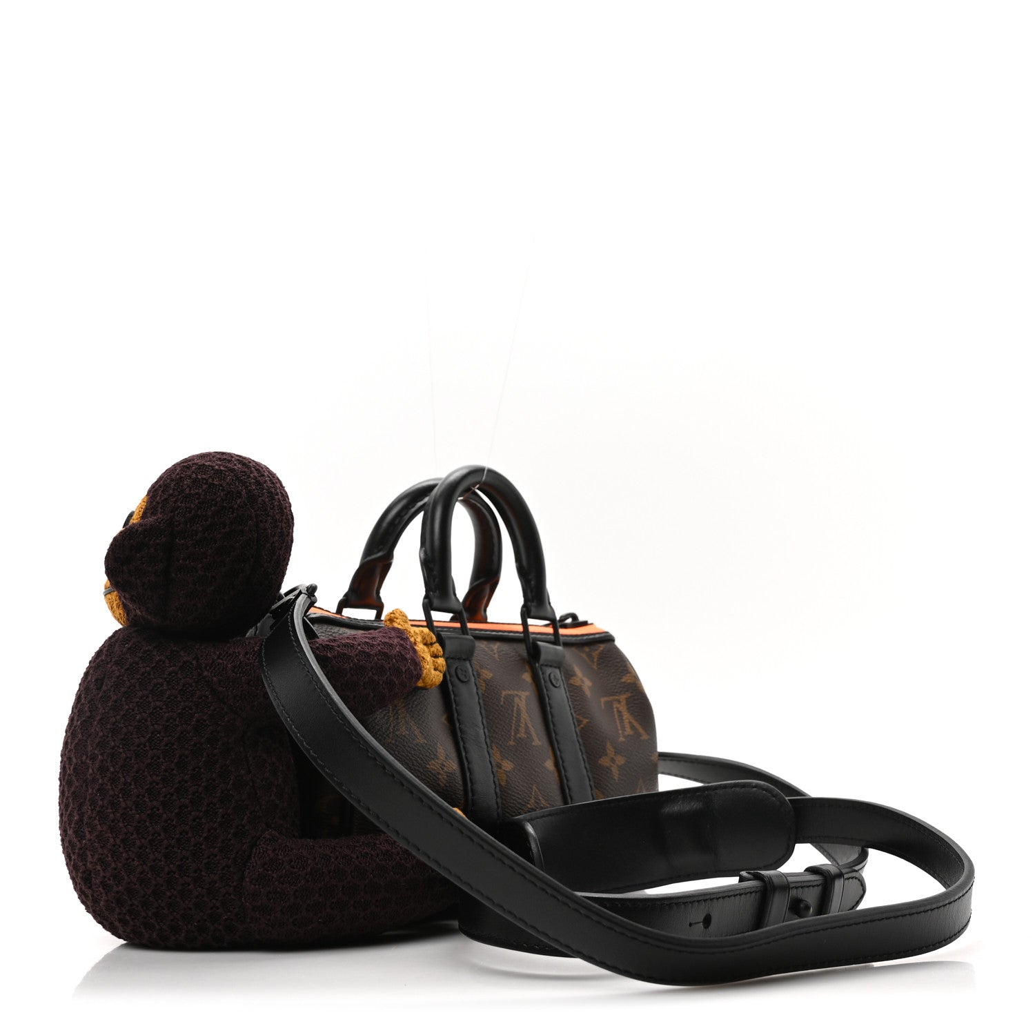 Monogram Monkey Puppet LV Friends Keepall XS