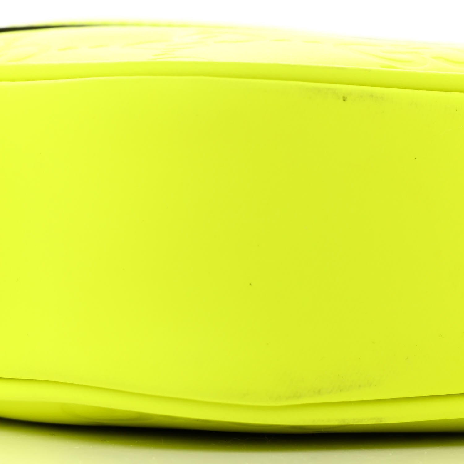 Rubber Effect Monogram GG Crossbody Bag Fluorescent Yellow