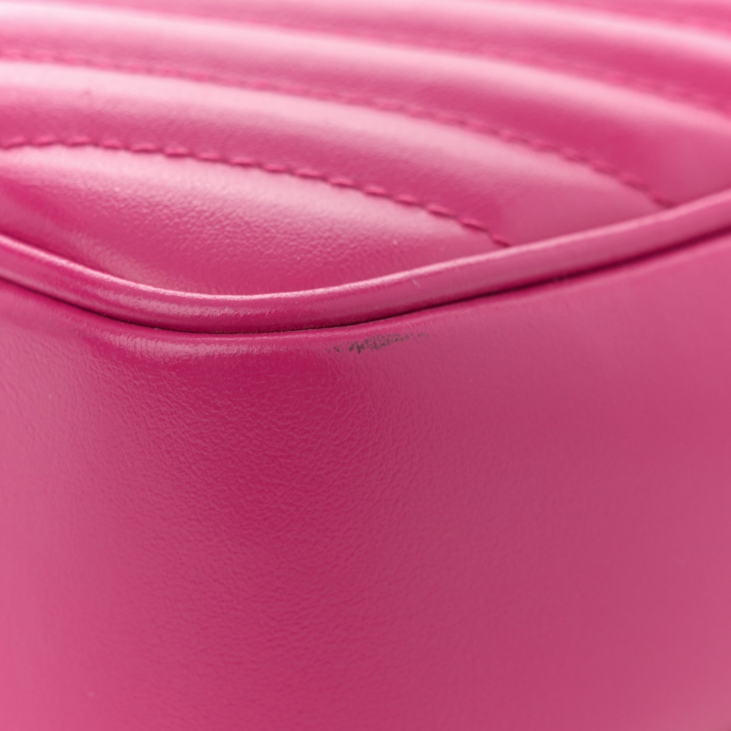 Calfskin Matelasse Monogram Lou Camera Bag Bright Pink
