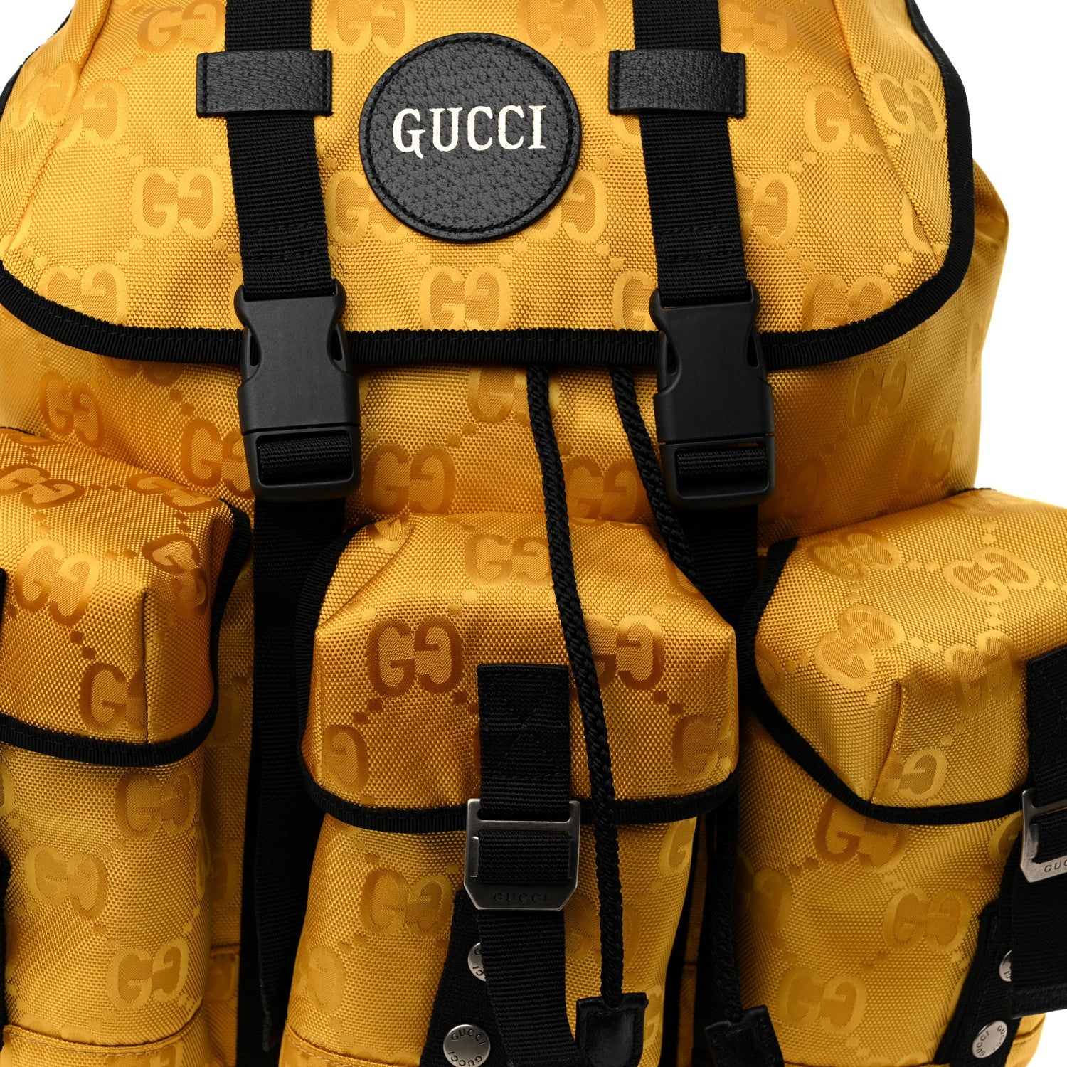 Econyl Nylon Monogram Off The Grid Utility Pocket Backpack Crop Black