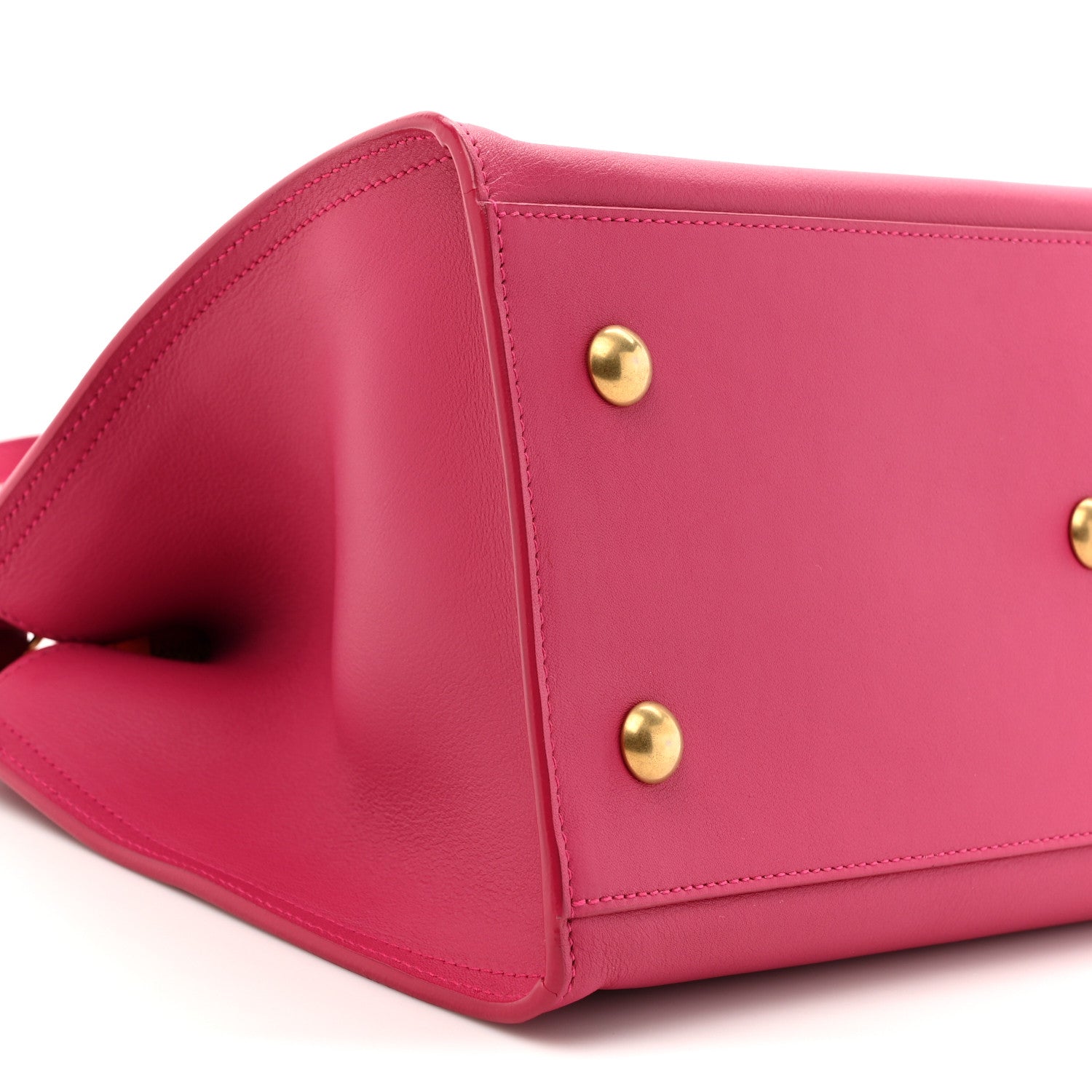 Calfskin Small Classic Y Cabas Fuchsia