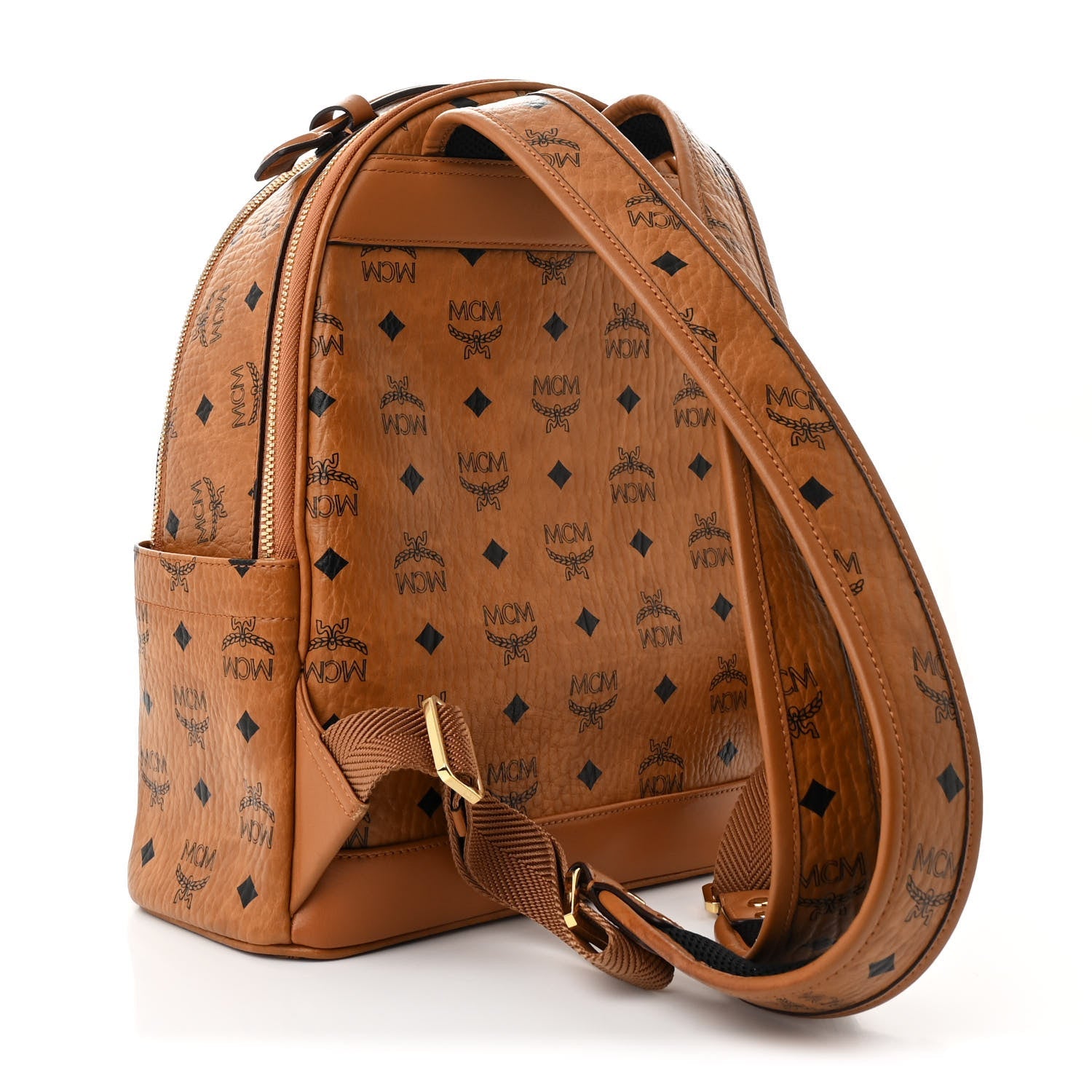 Visetos Mens Medium Stark Backpack Cognac