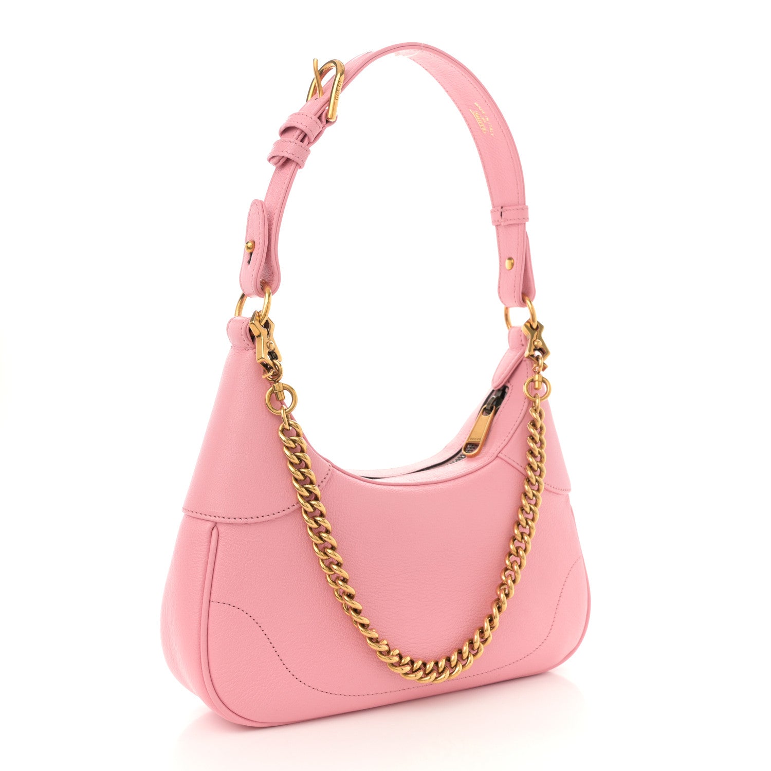 Goatskin Small Aphrodite Shoulder Bag Wild Rose