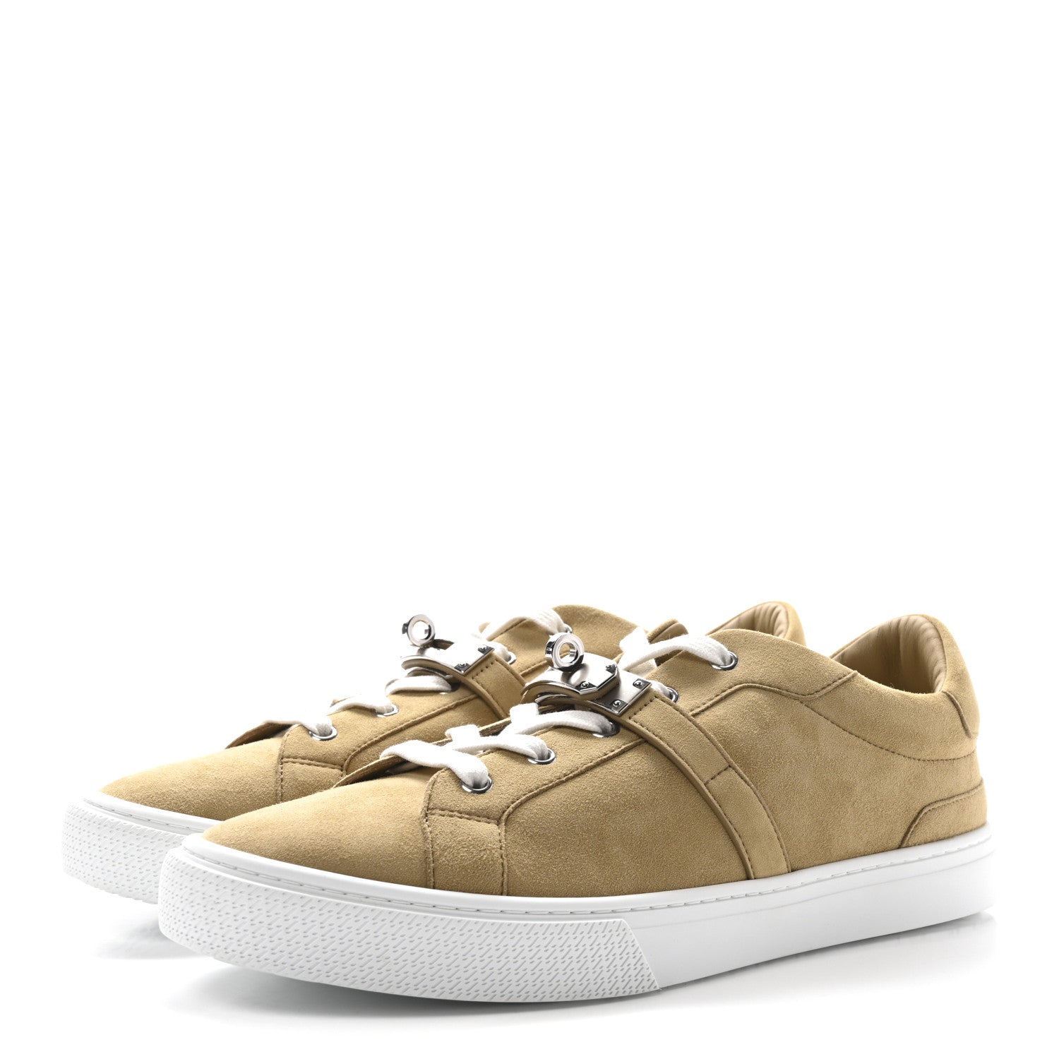Chevre Velours Mens Day Sneakers 42 Beige Albatre