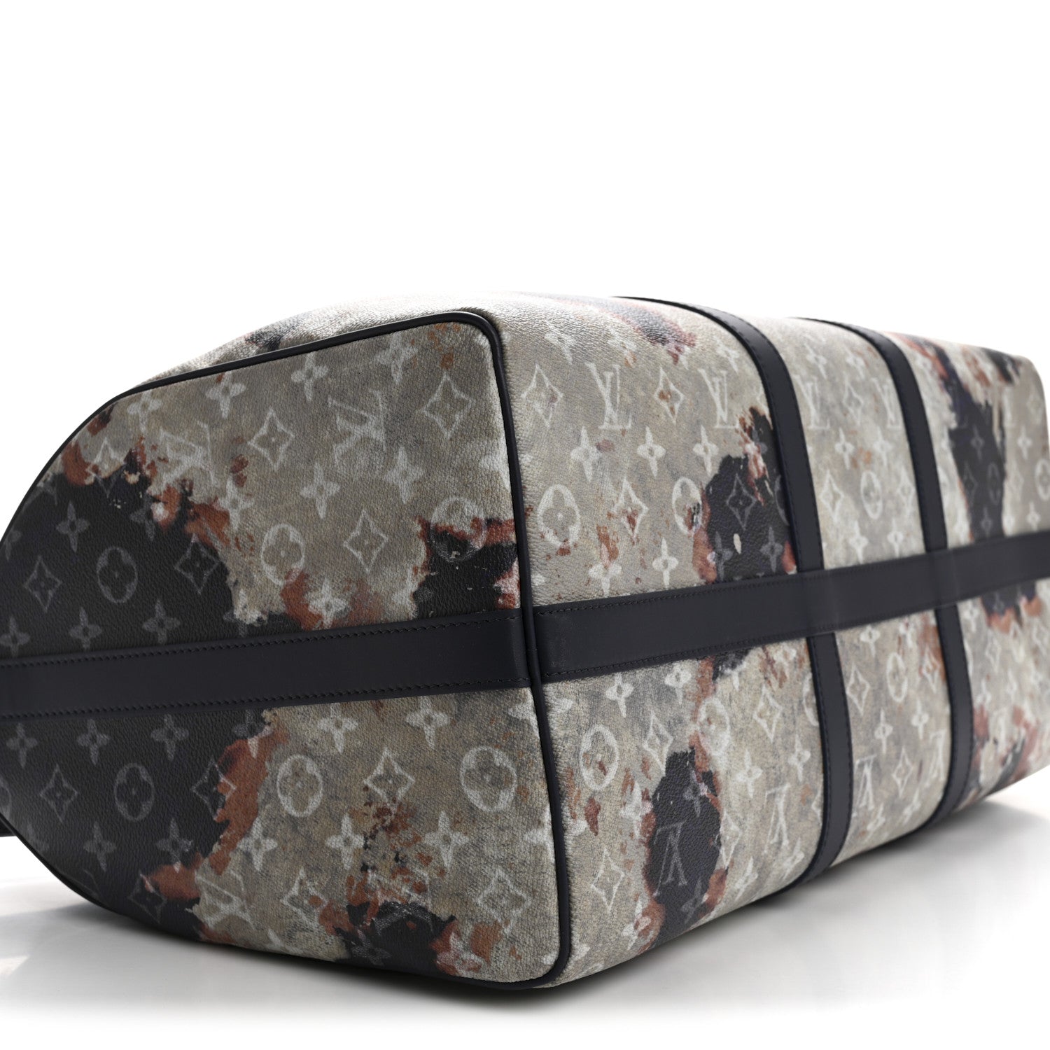 Monogram Bleach Keepall Bandouliere 50 Ink Blue