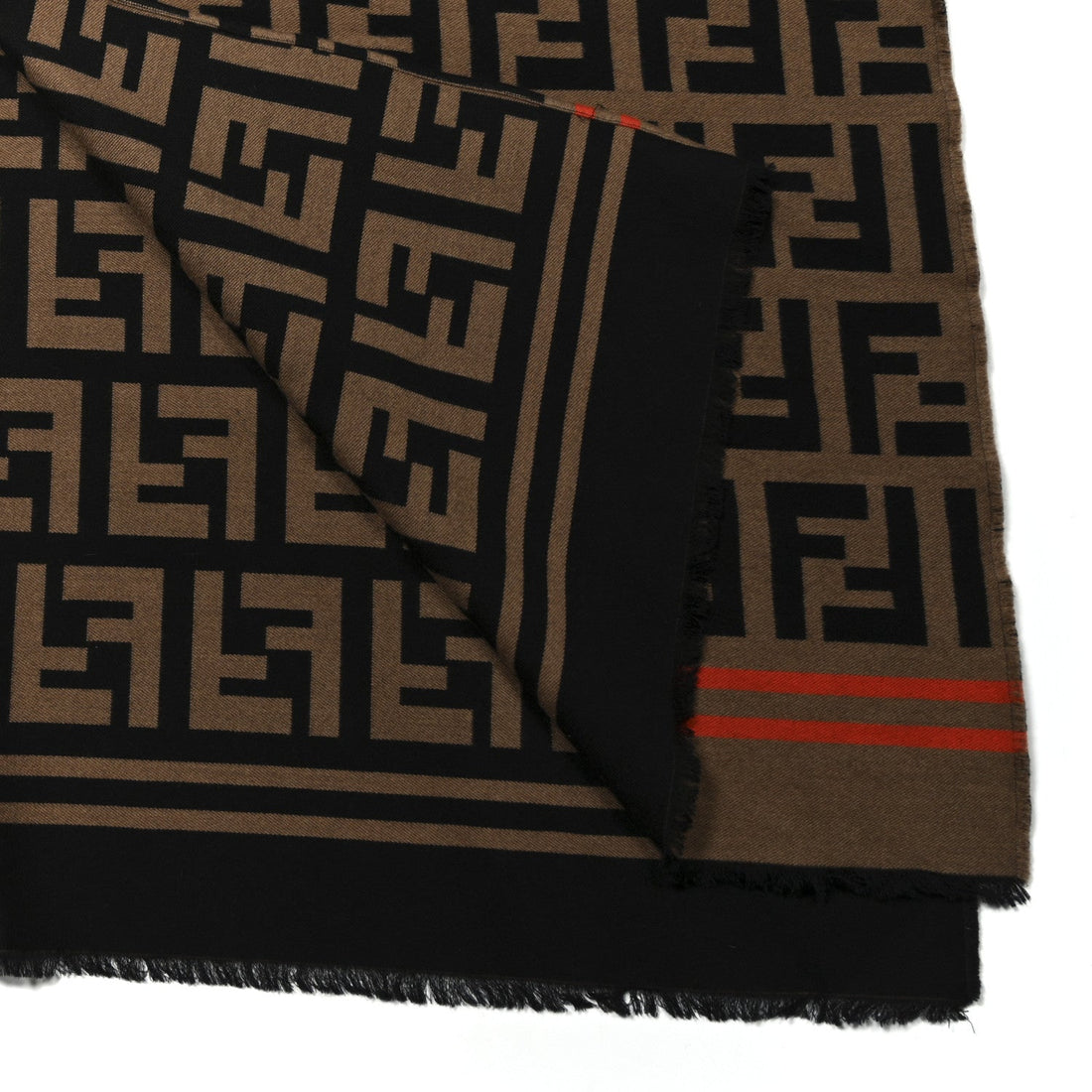 Wool Silk FF Poncho Camel