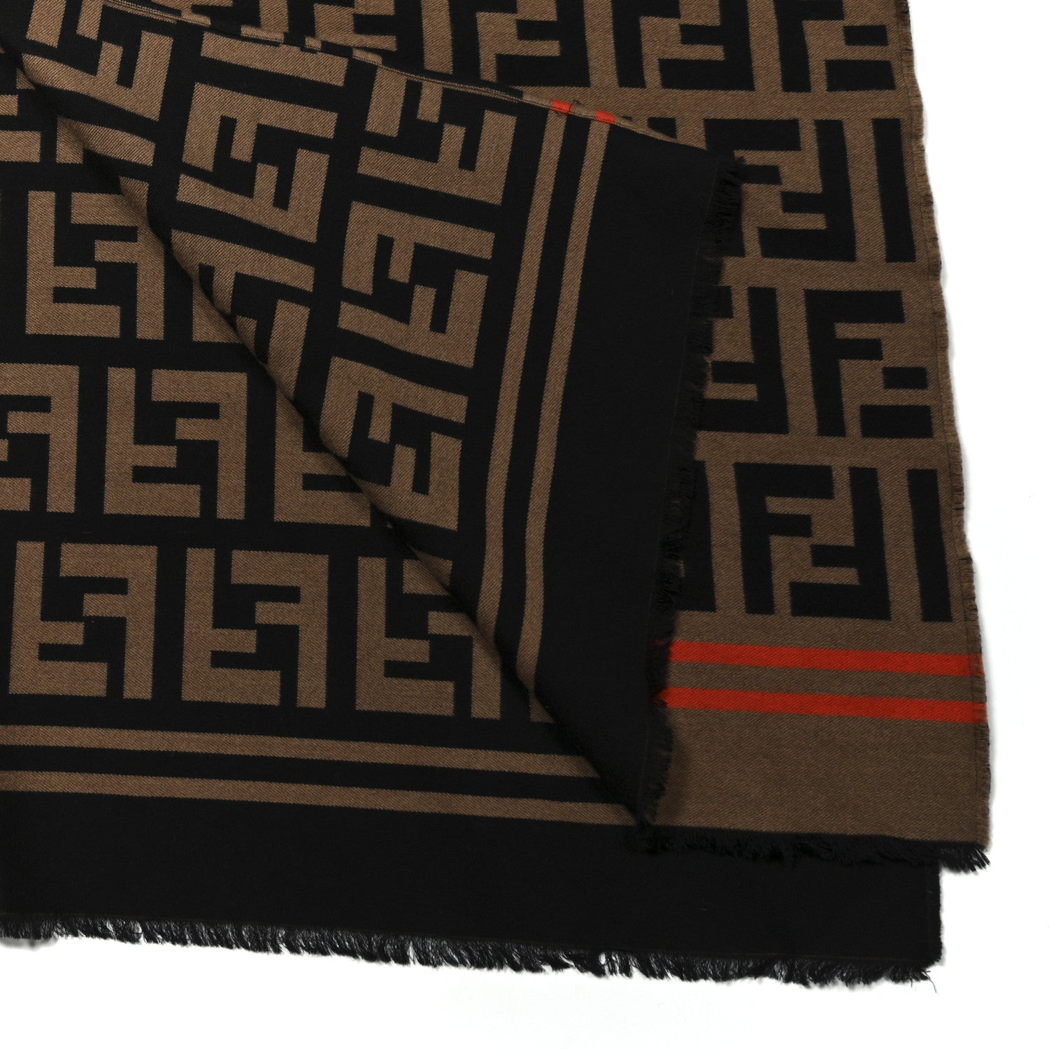 Wool Silk FF Poncho Camel