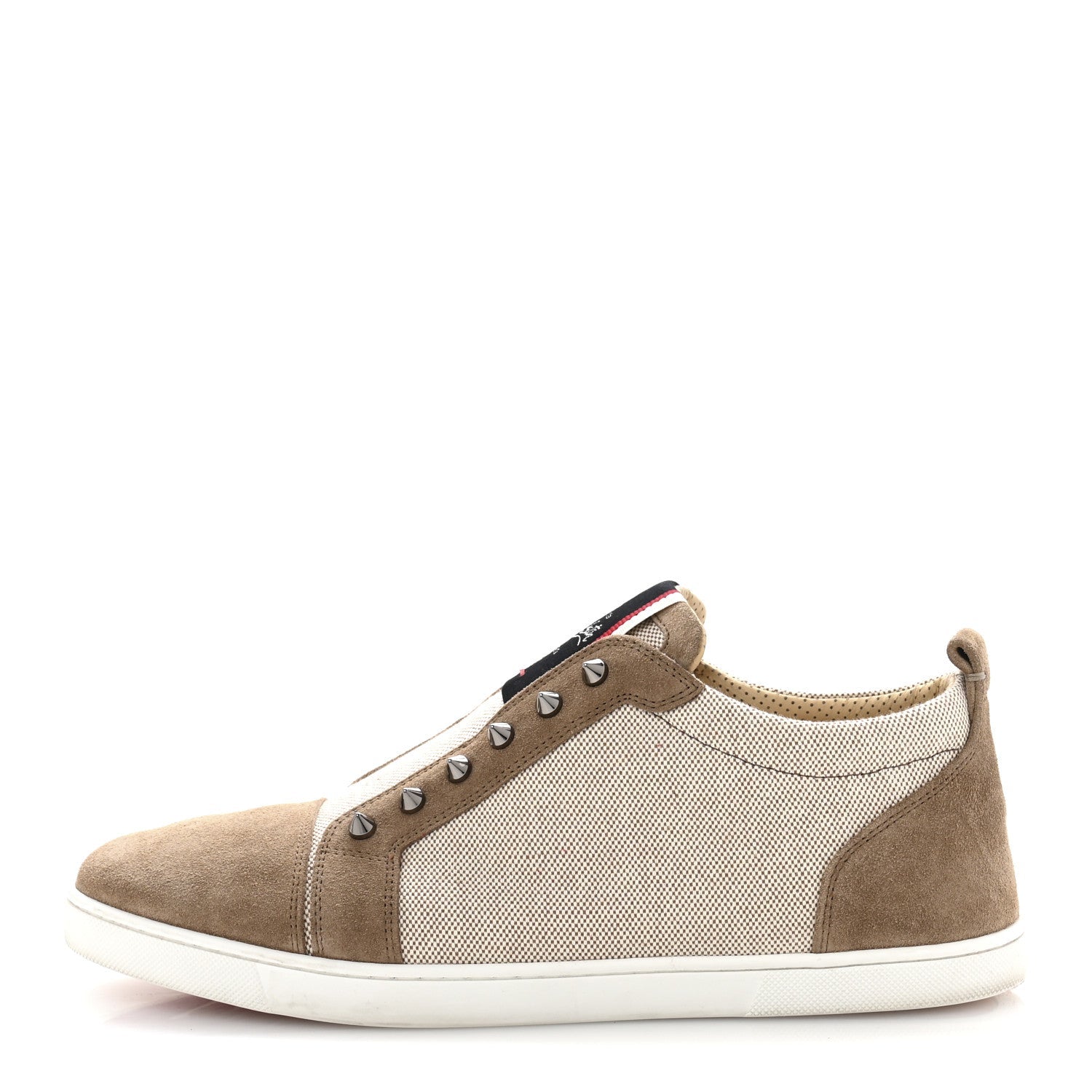 Suede Canvas Mens Fique A Vontade Sneakers 45 Beige