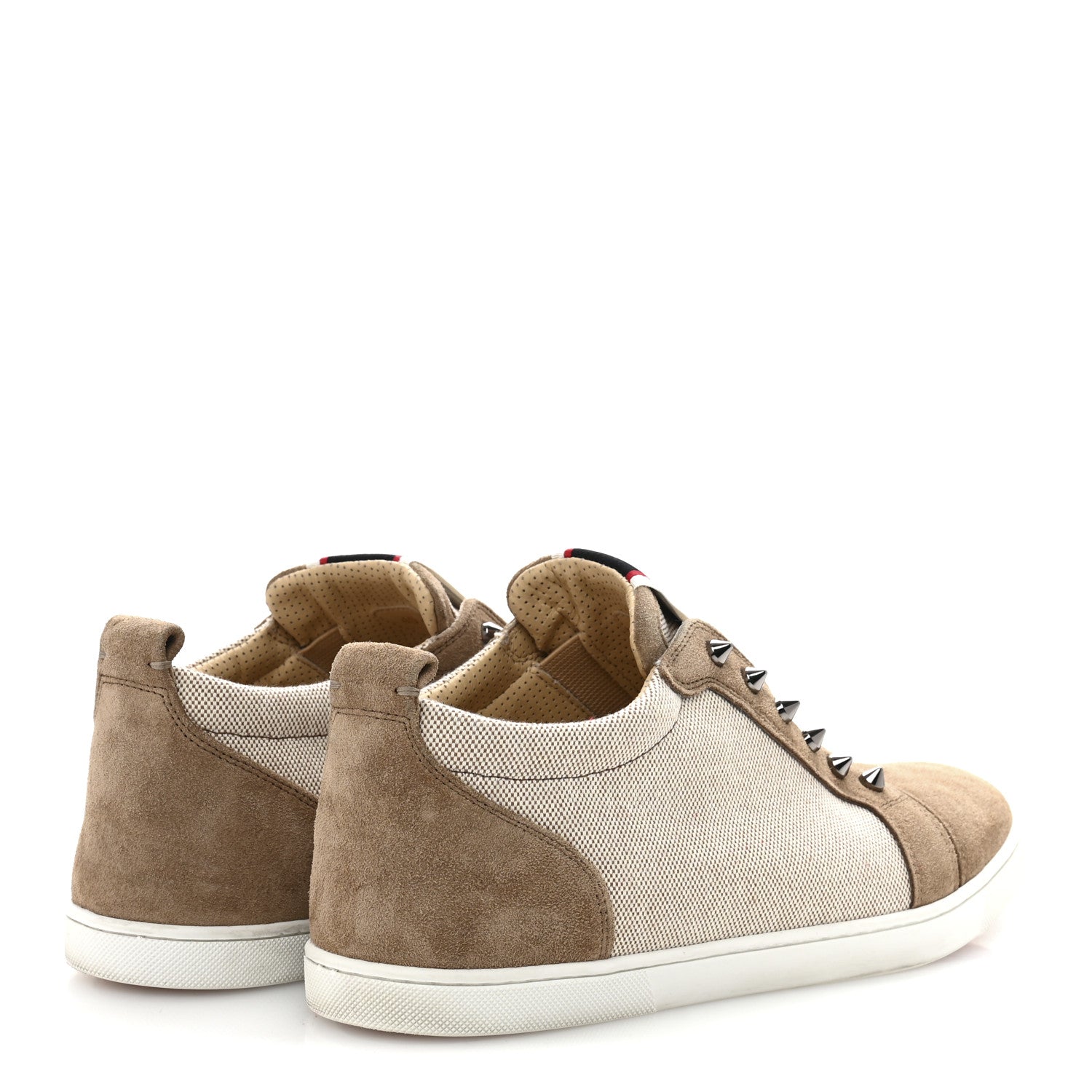 Suede Canvas Mens Fique A Vontade Sneakers 45 Beige
