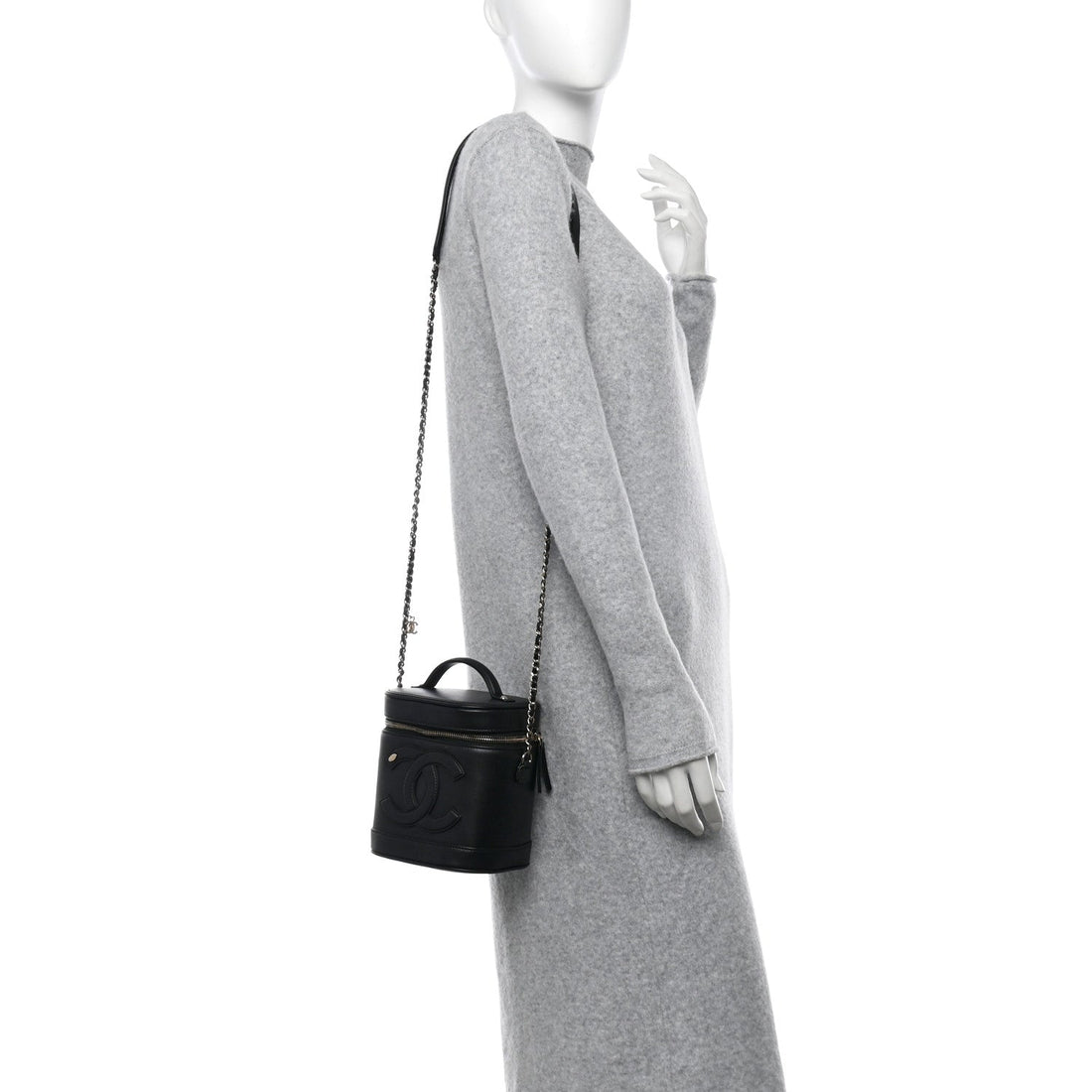 Lambskin Timeless Vanity Cosmetic Case Black