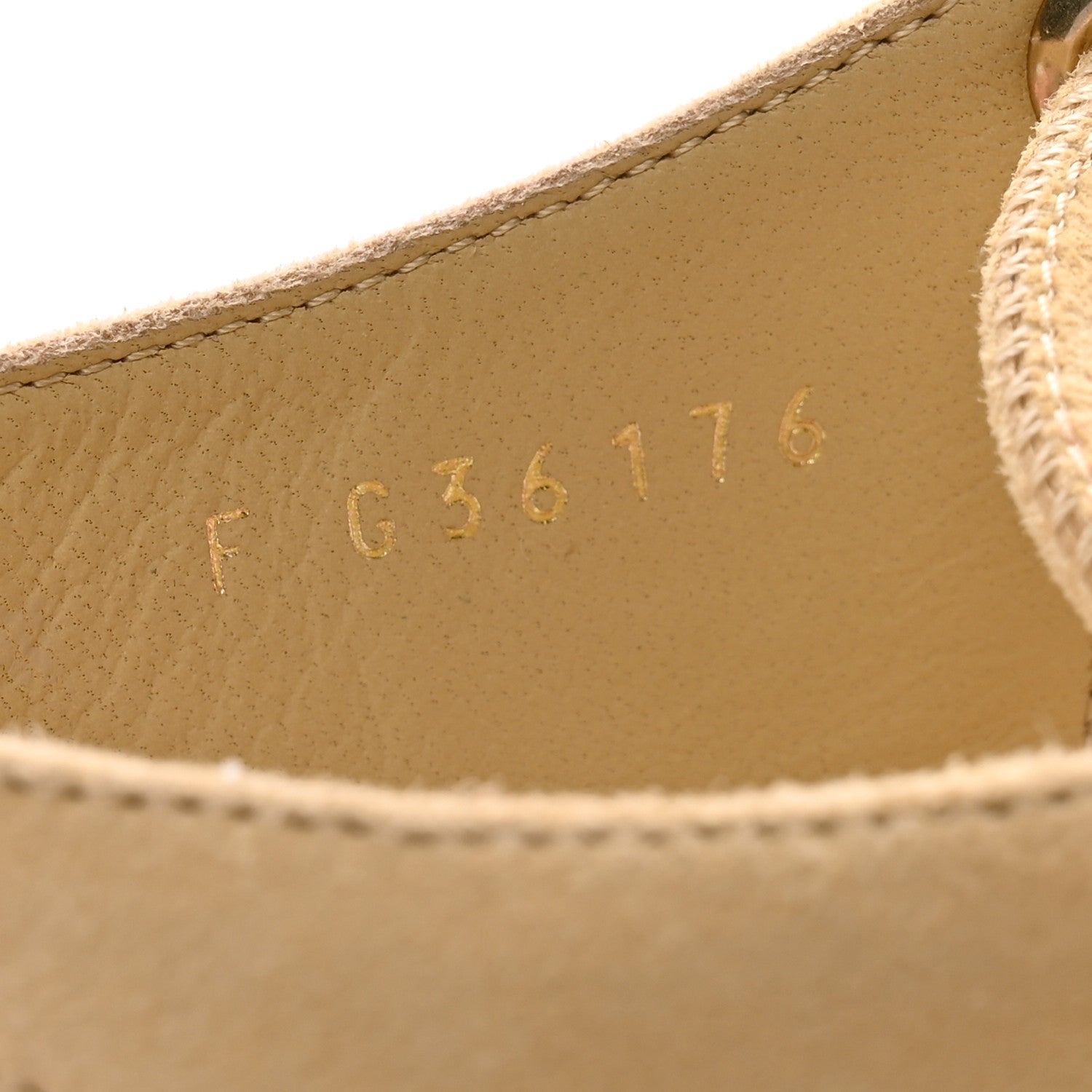 Suede Espadrille Sandals 36 Beige