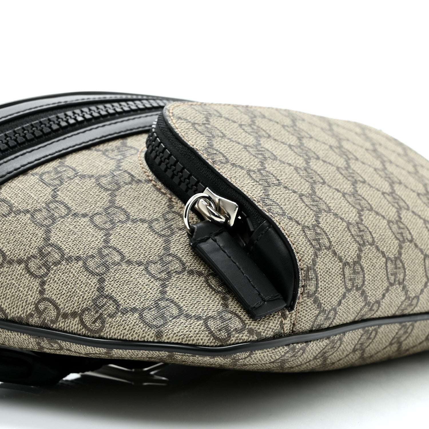 GG Supreme Monogram Belt Bag Black