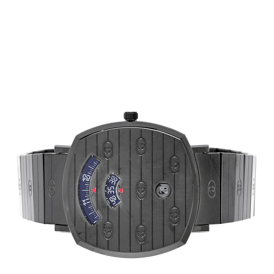 PVD Stainless Steel 38mm Grip Quartz Watch Black