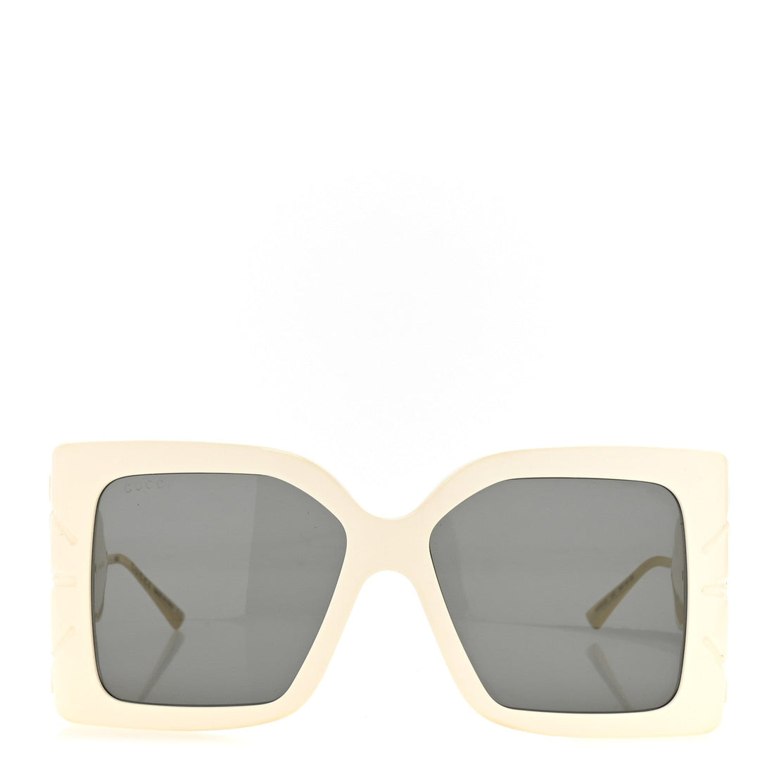 Acetate Square Frame Wing Sunglasses GG0535S Ivory
