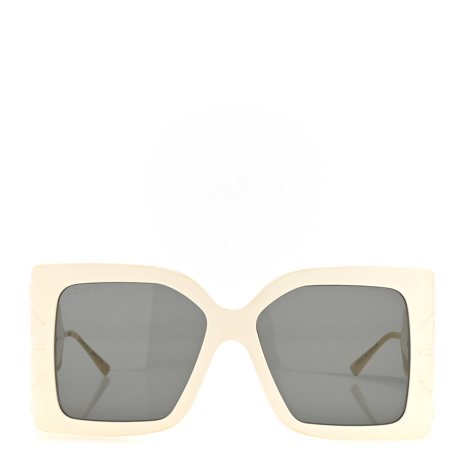 Acetate Square Frame Wing Sunglasses GG0535S Ivory