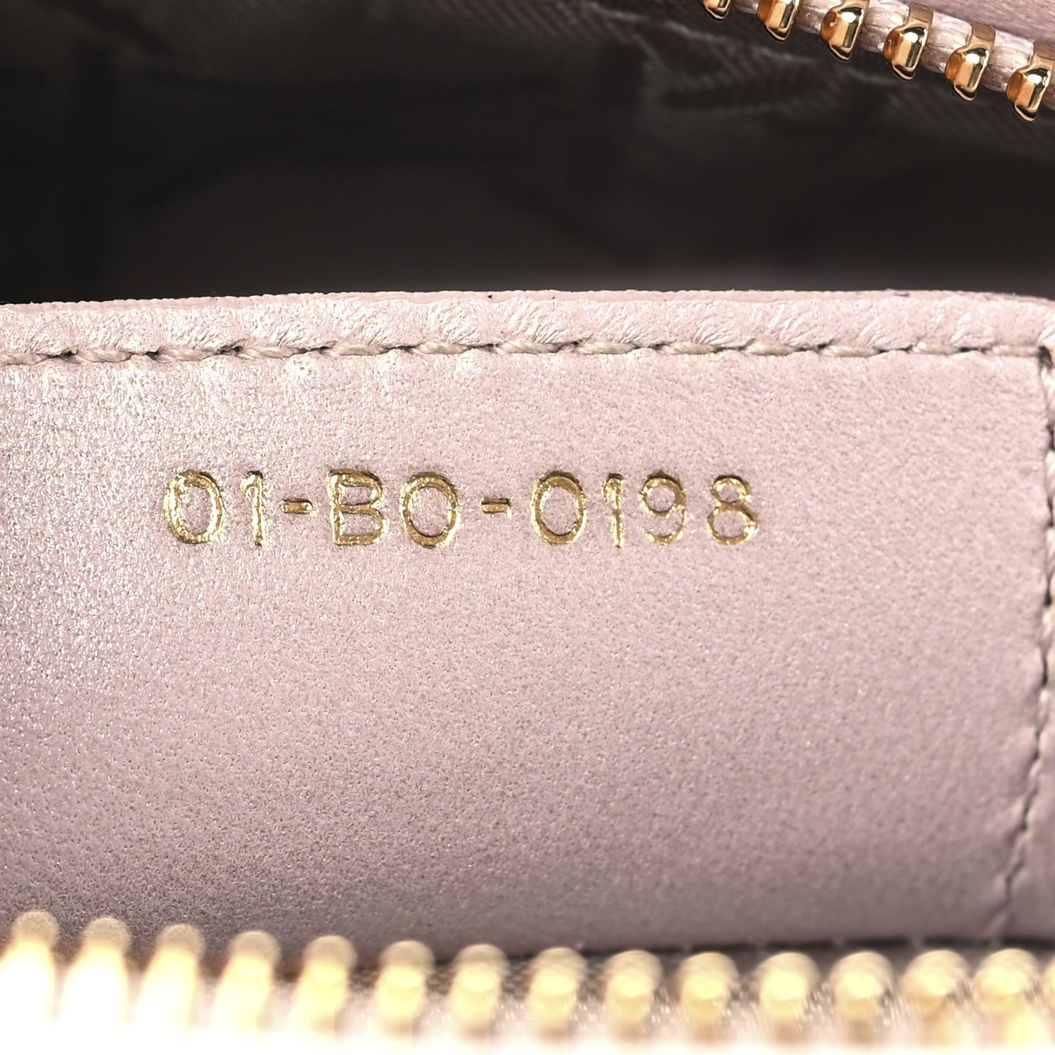 Pearly Lambskin Cannage Medium Lady Dior Lotus