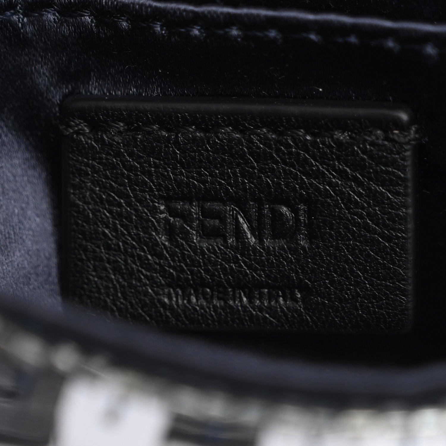 Sequin Paillettes Shiny Nappa Sex and the City Nano Maxi Buckle Baguette Charm Midnight