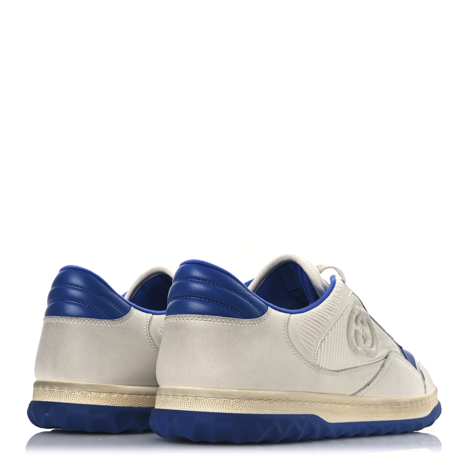 Dali Soft Calfskin Mens Mac80 Sneakers 11.5 Off White Blue