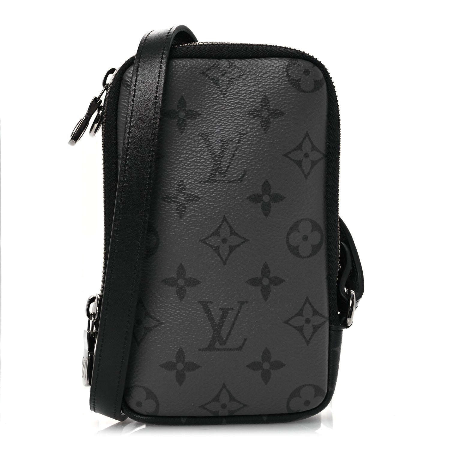 Monogram Eclipse Reverse Double Phone Pouch