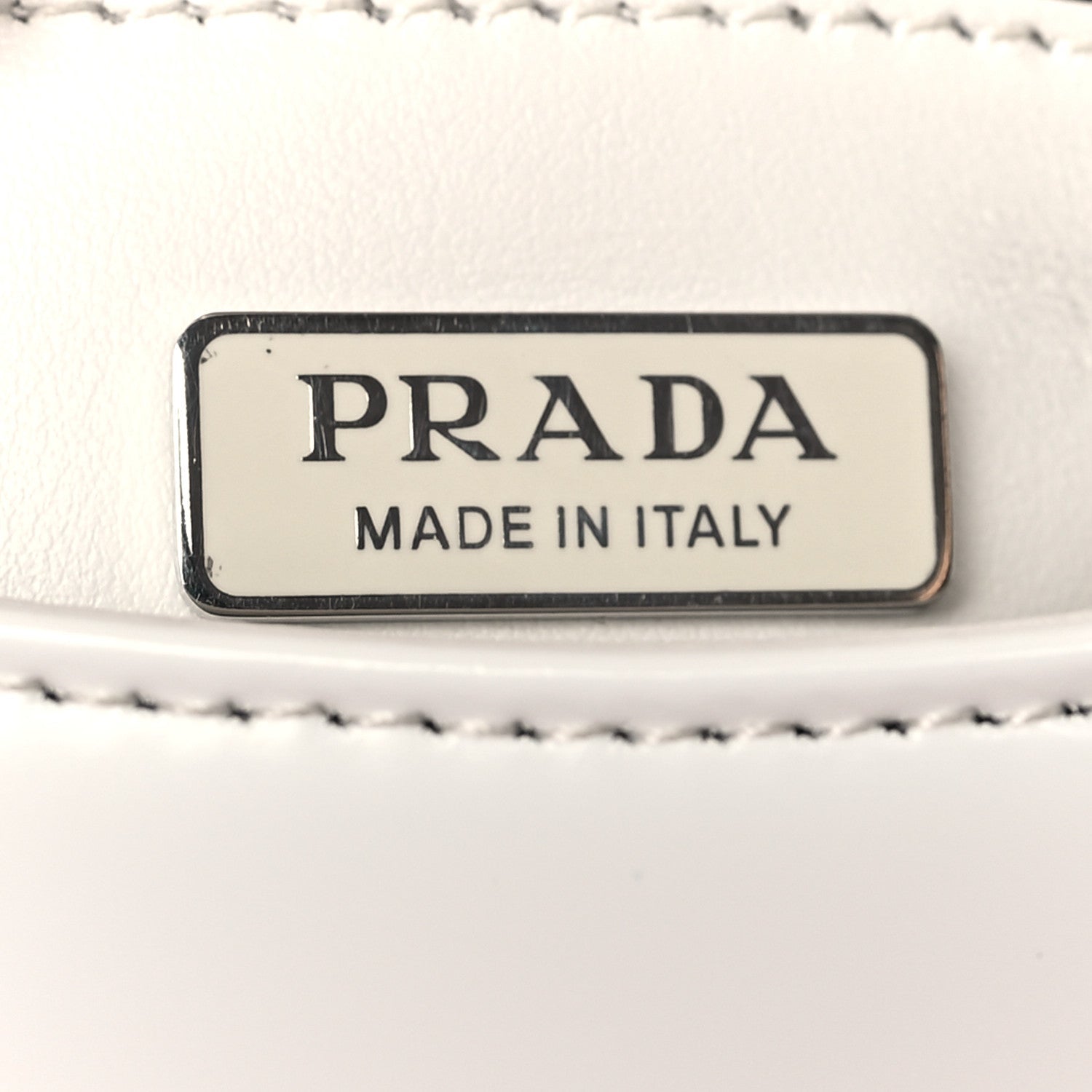 Spazzolato Flap Shoulder Bag White