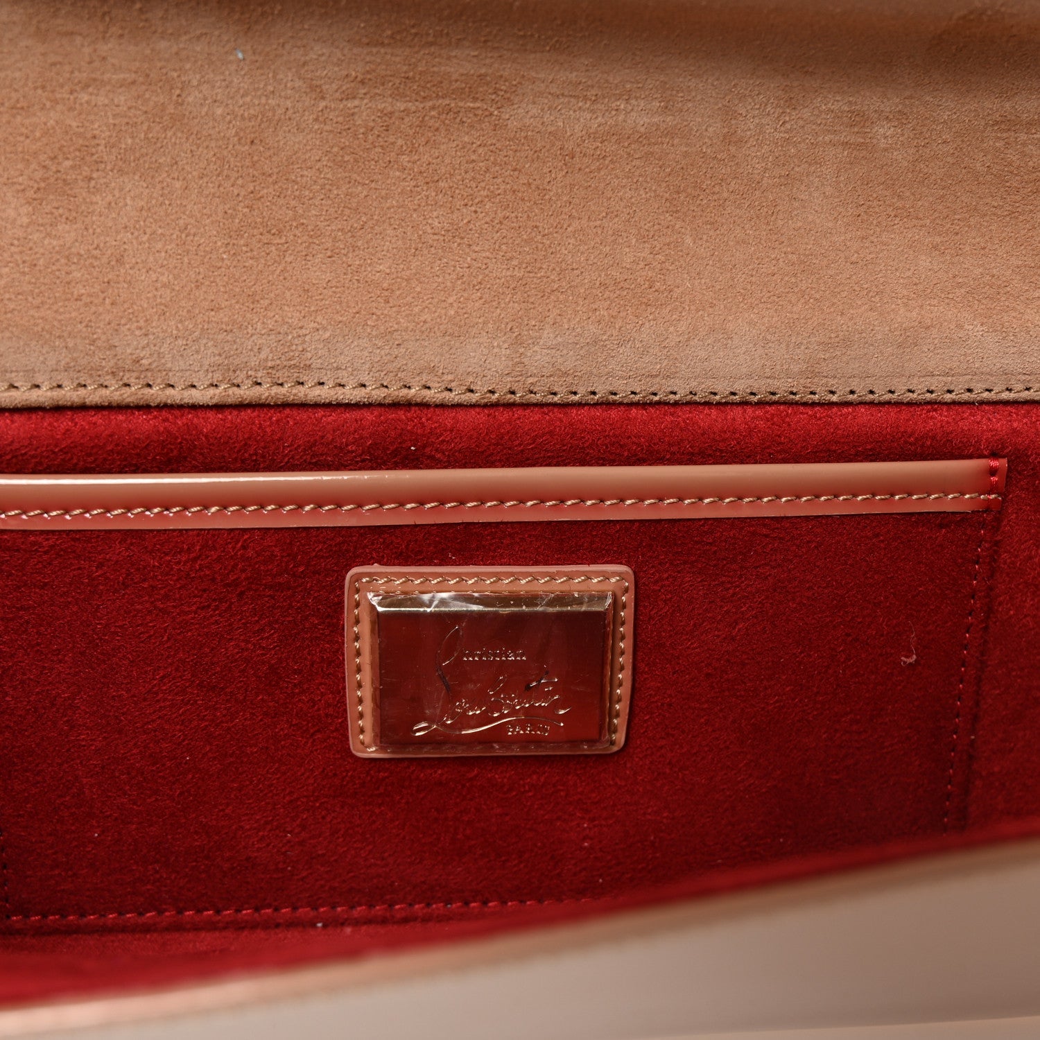 Patent So Kate Baguette Clutch Nude