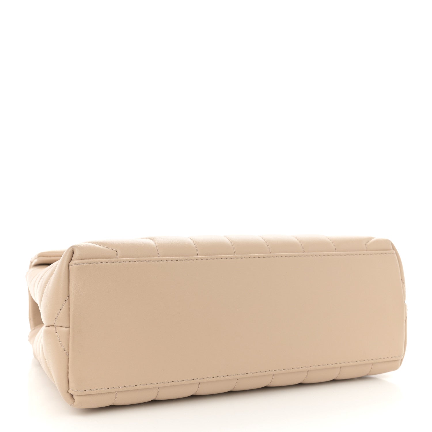 Calfskin Y Quilted Monogram Small Loulou Chain Satchel Dark Beige