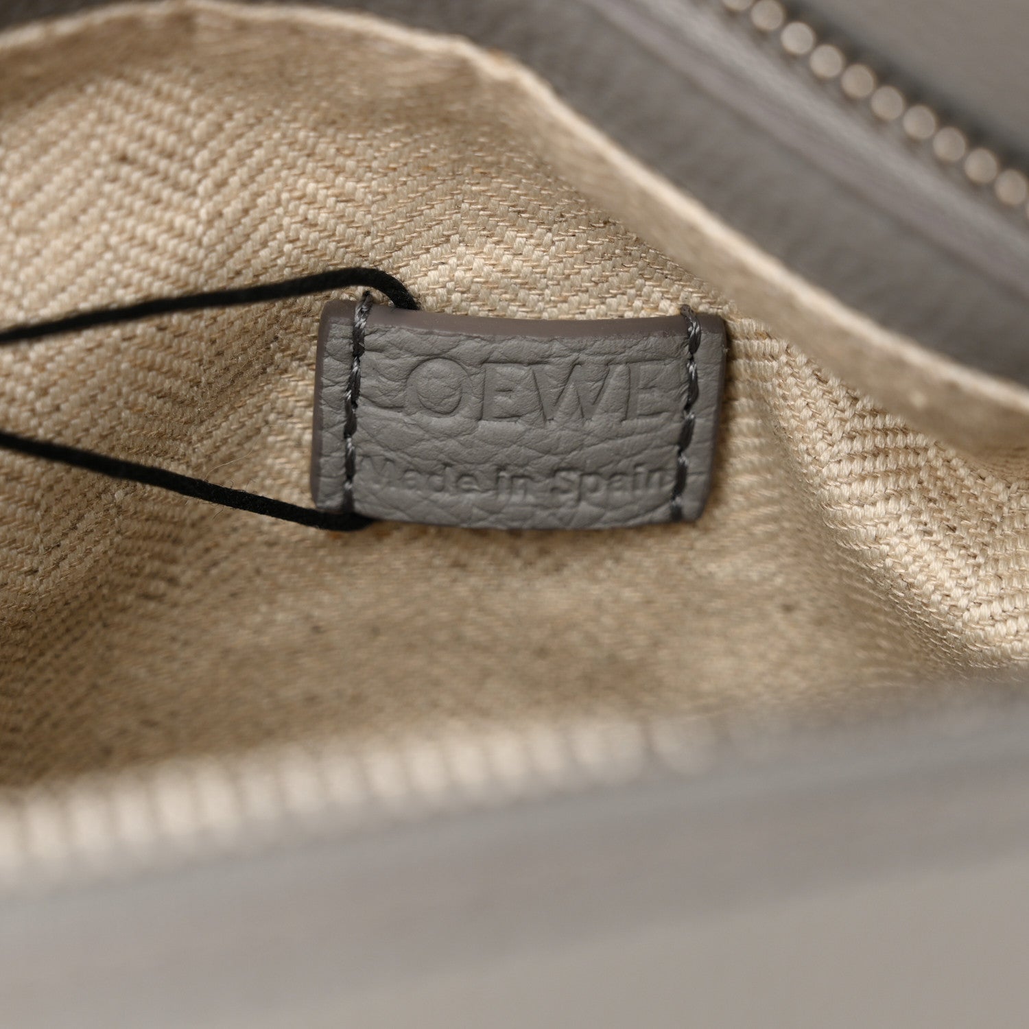 Soft Grained Calfskin Mini Puzzle Edge Bag Pearl Grey