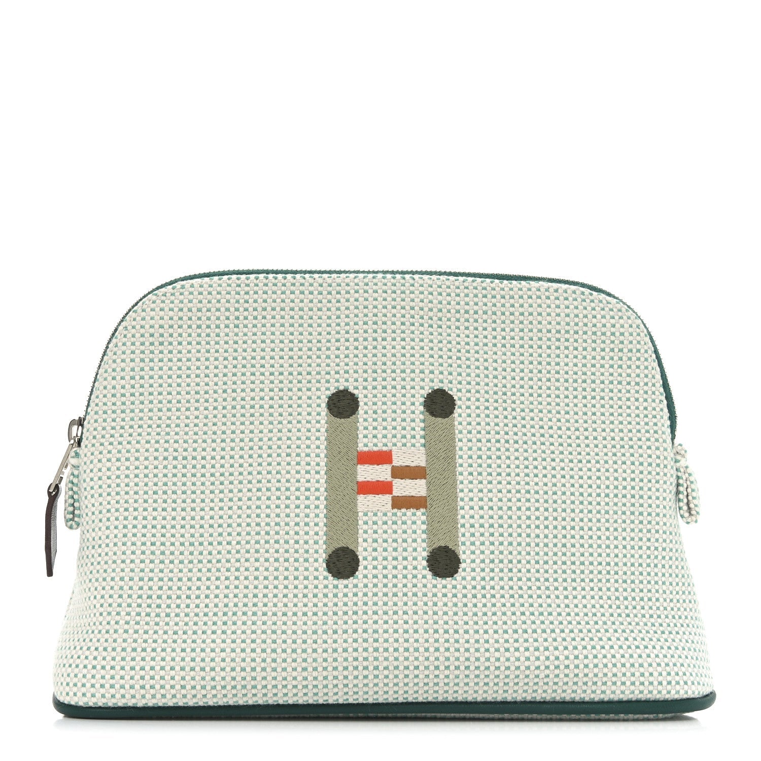 Cotton Canvas Crazy H Mini Bolide Case Nuage Menthe